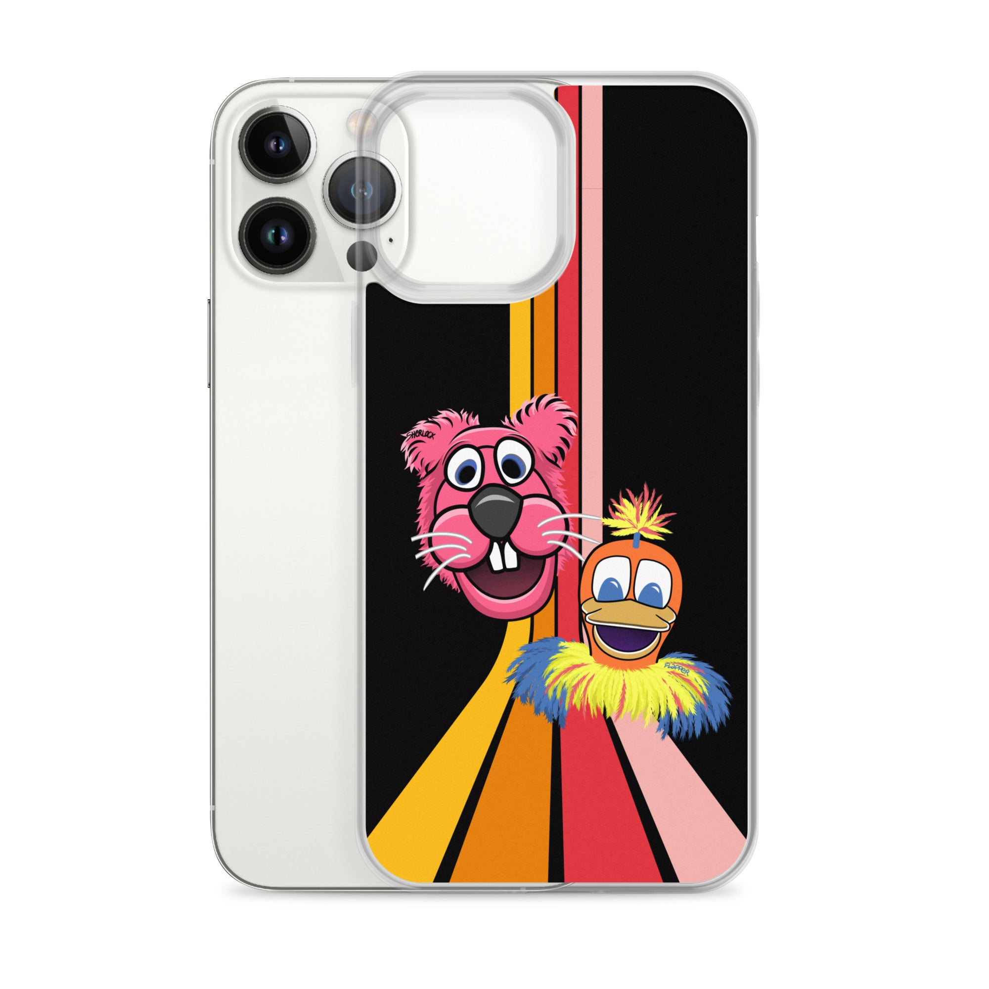 Sherlock & Flapper iPhone Cover, Black