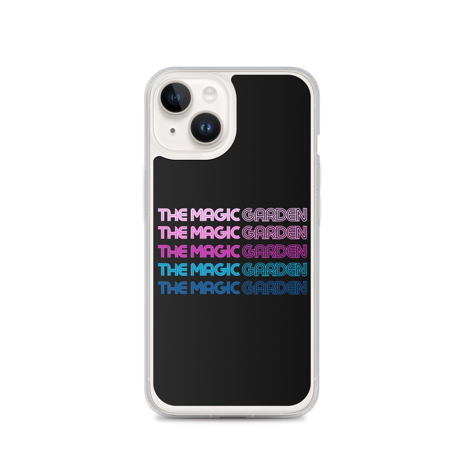 TMG 70s Purple Rainbow iPhone Cover, Black