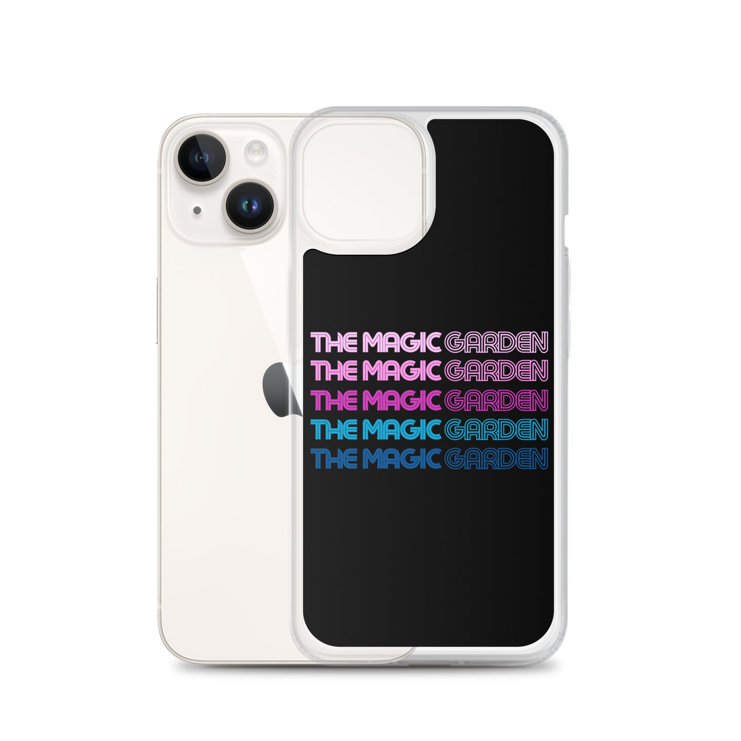 TMG 70s Purple Rainbow iPhone Cover, Black