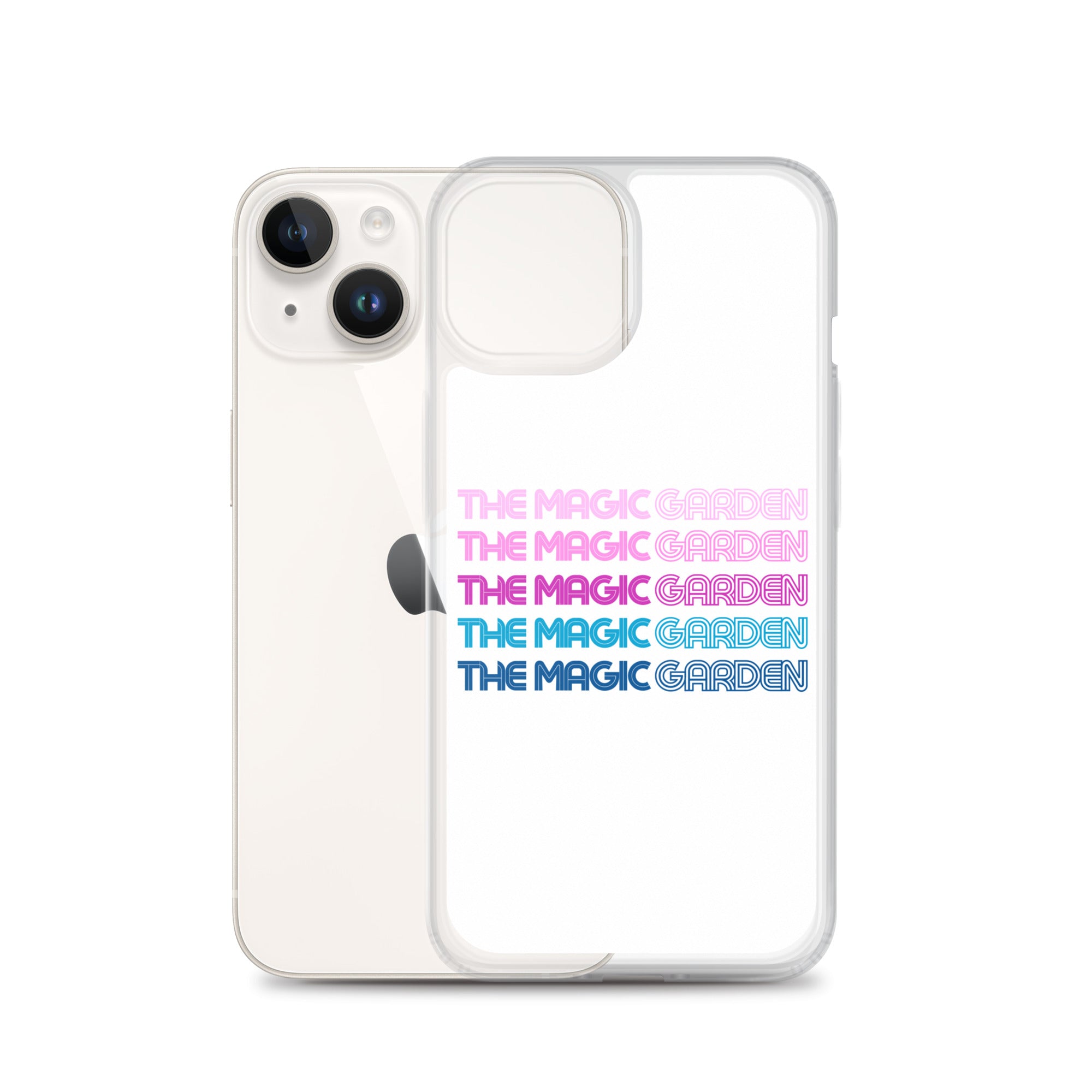 TMG 70s Purple Rainbow iPhone Cover, White