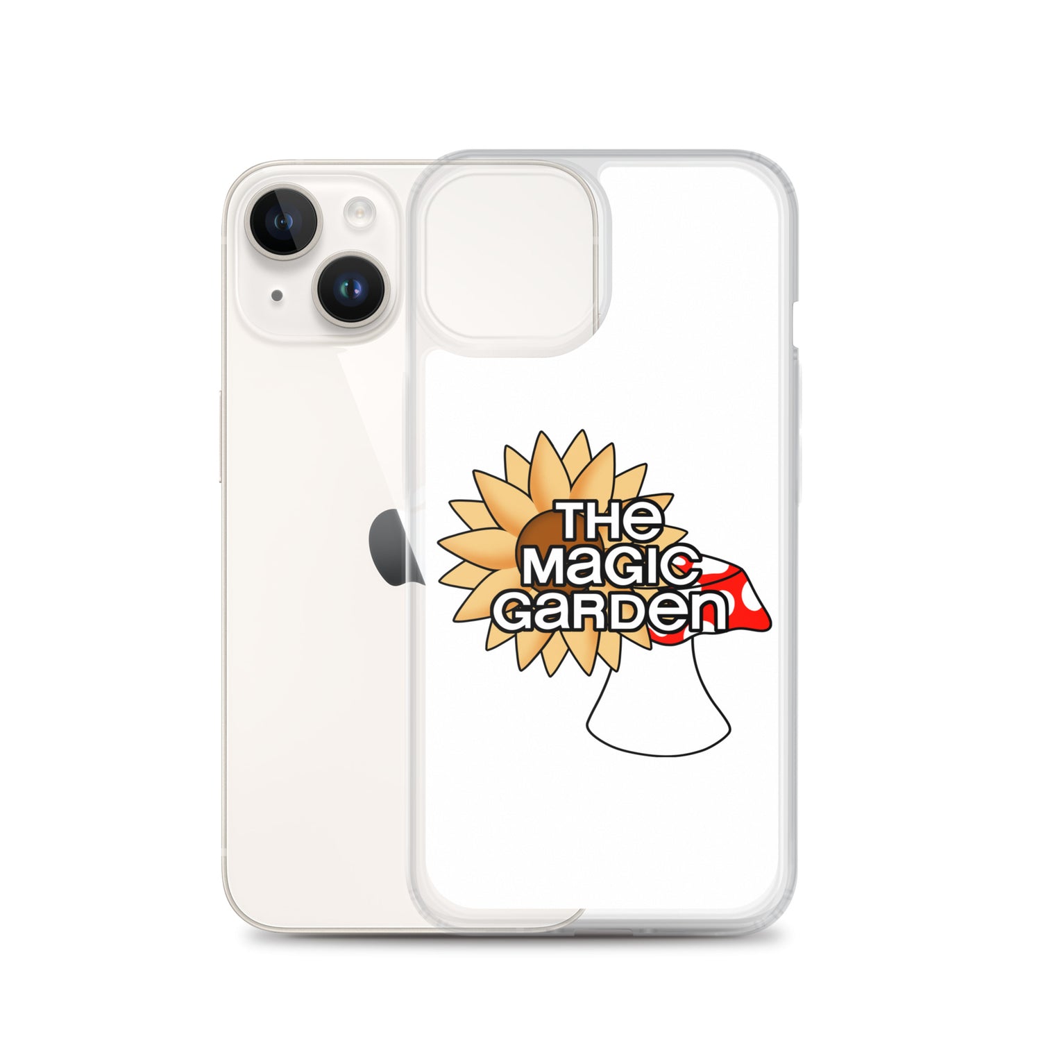 TMG Sunflower & Mushroom iPhone Cover, White