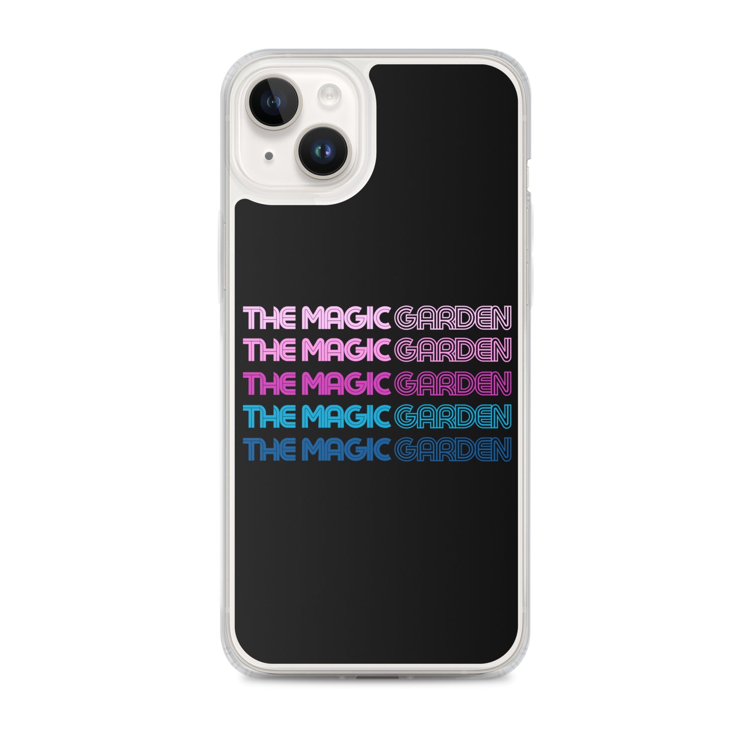 TMG 70s Purple Rainbow iPhone Cover, Black