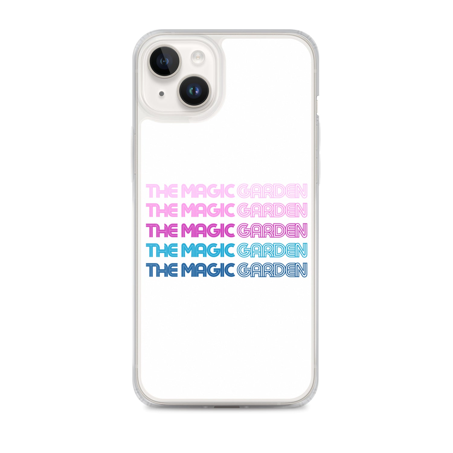 TMG 70s Purple Rainbow iPhone Cover, White