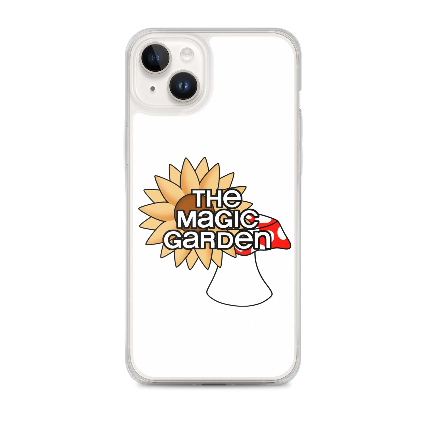 TMG Sunflower & Mushroom iPhone Cover, White
