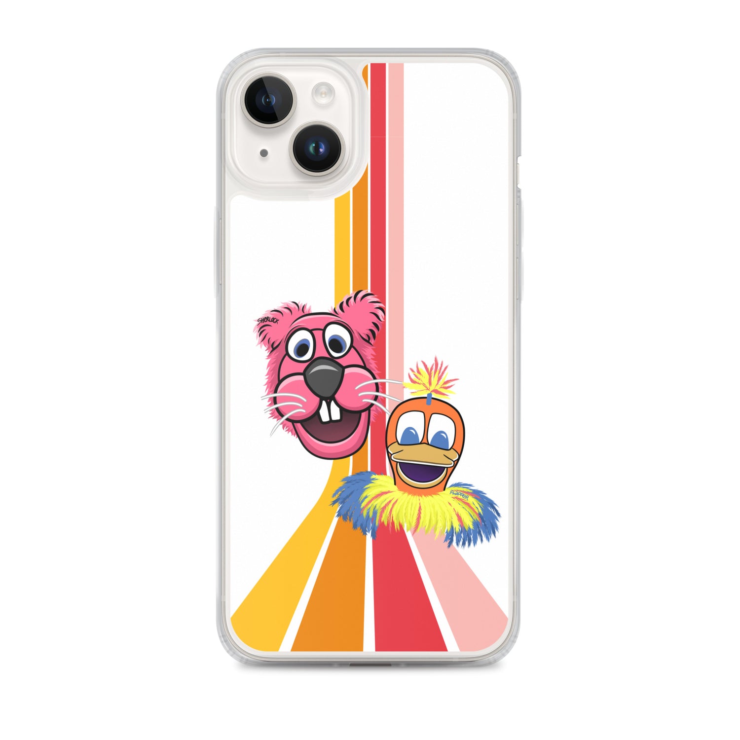 Sherlock & Flapper iPhone Cover, White