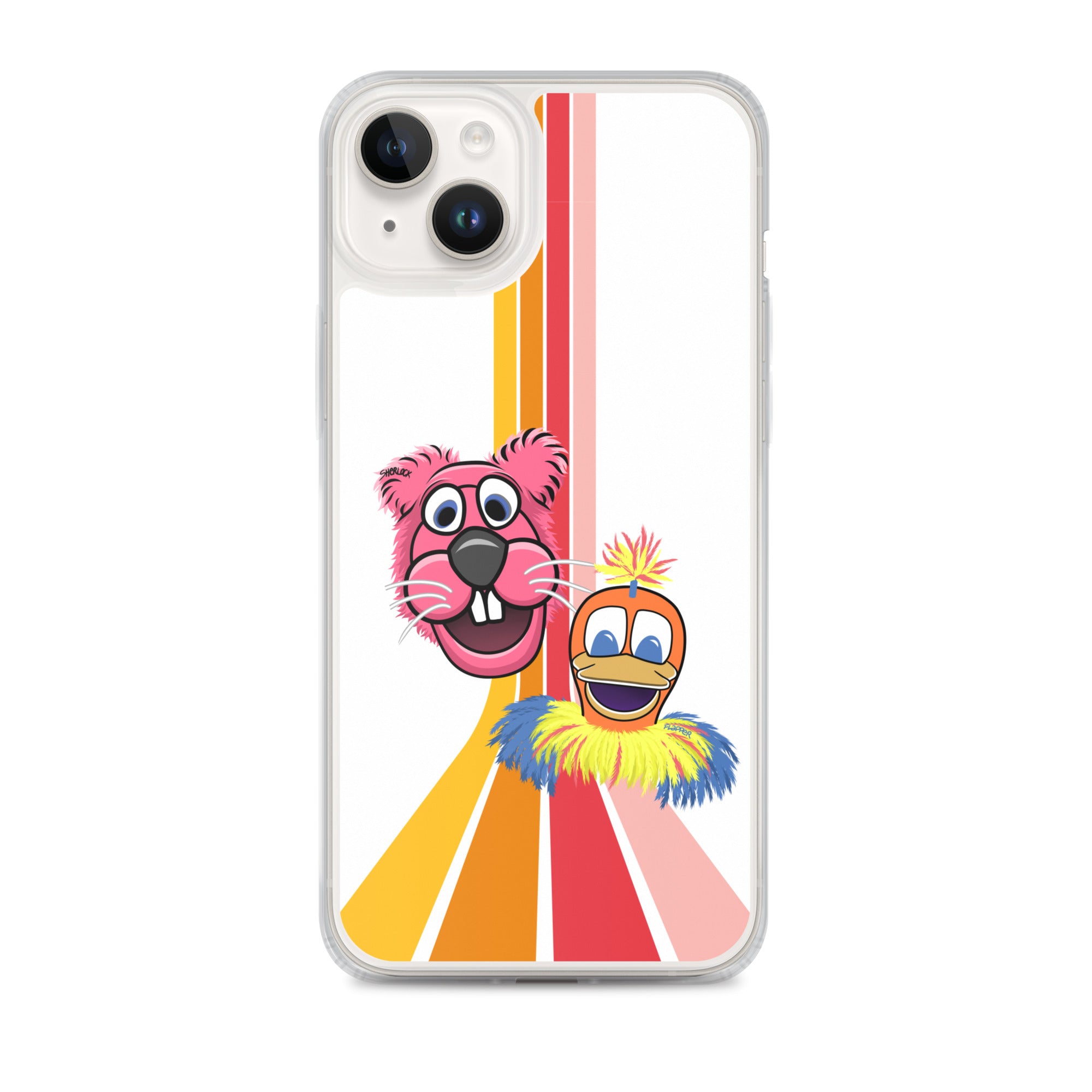 Sherlock & Flapper iPhone Cover, White