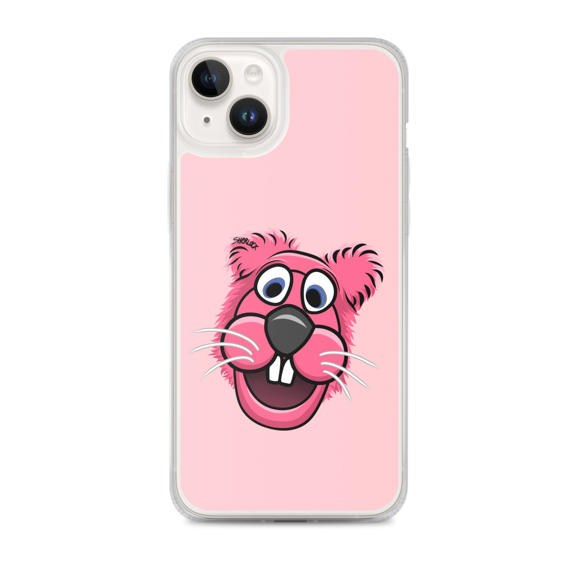 Sherlock The Squirrel iPhone Cover, Pink