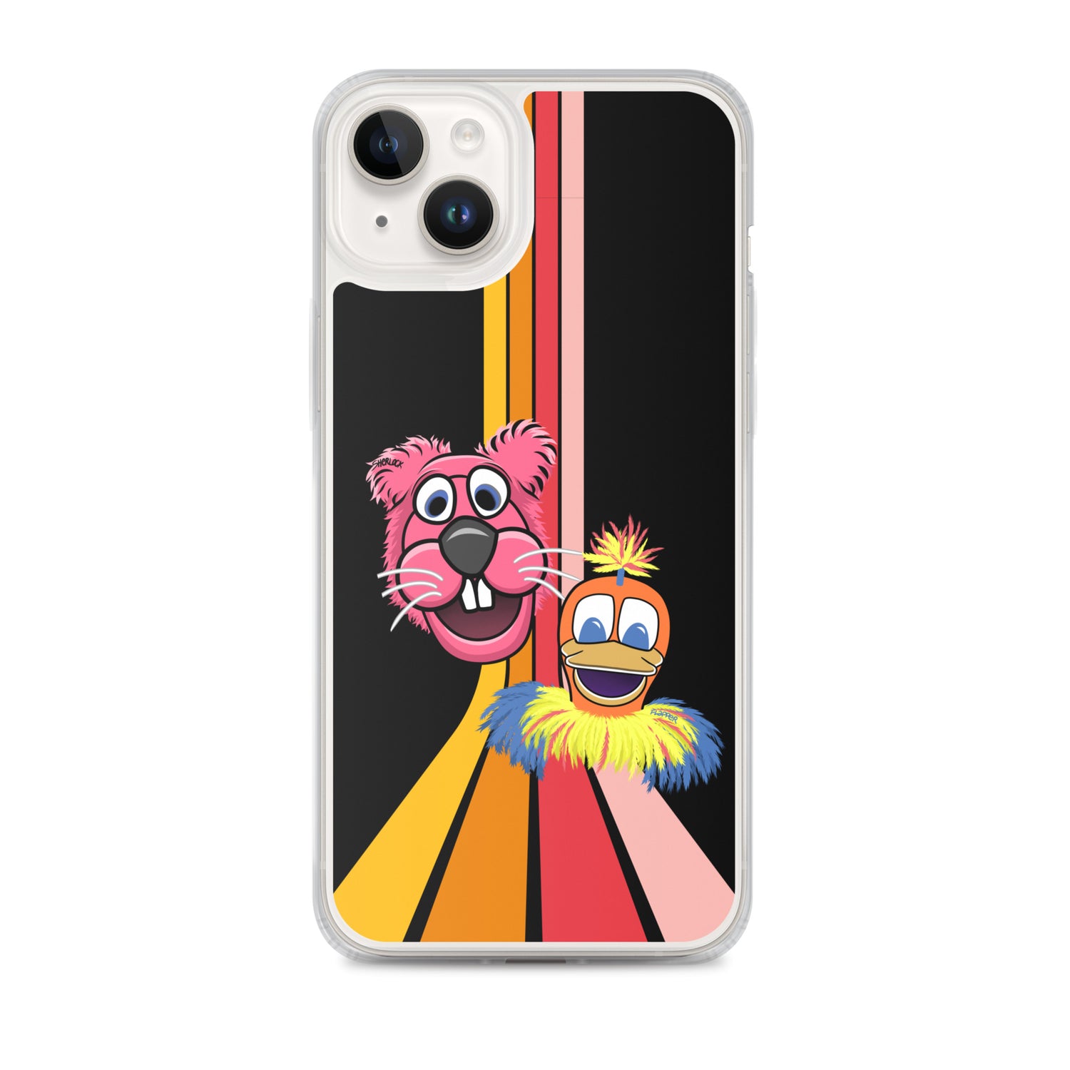 Sherlock & Flapper iPhone Cover, Black