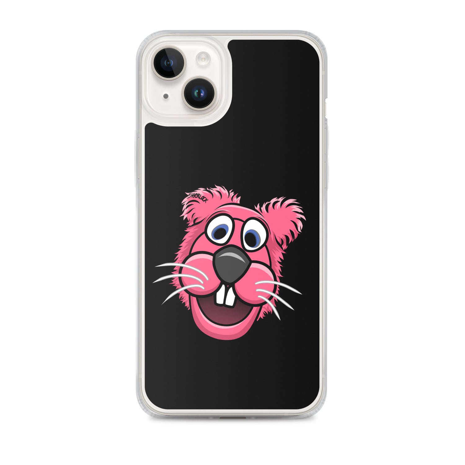 Sherlock The Squirrel iPhone Cover, Black