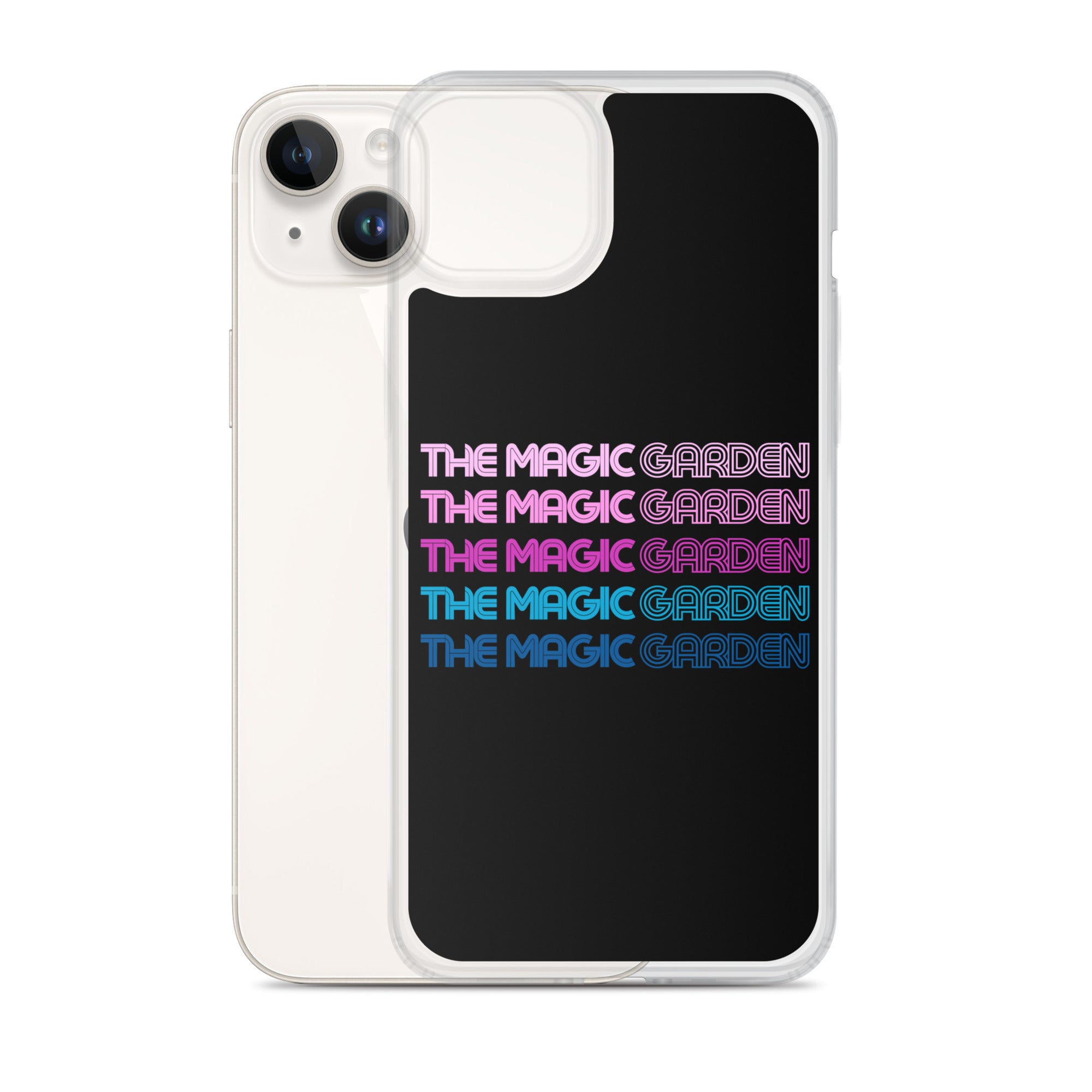 TMG 70s Purple Rainbow iPhone Cover, Black