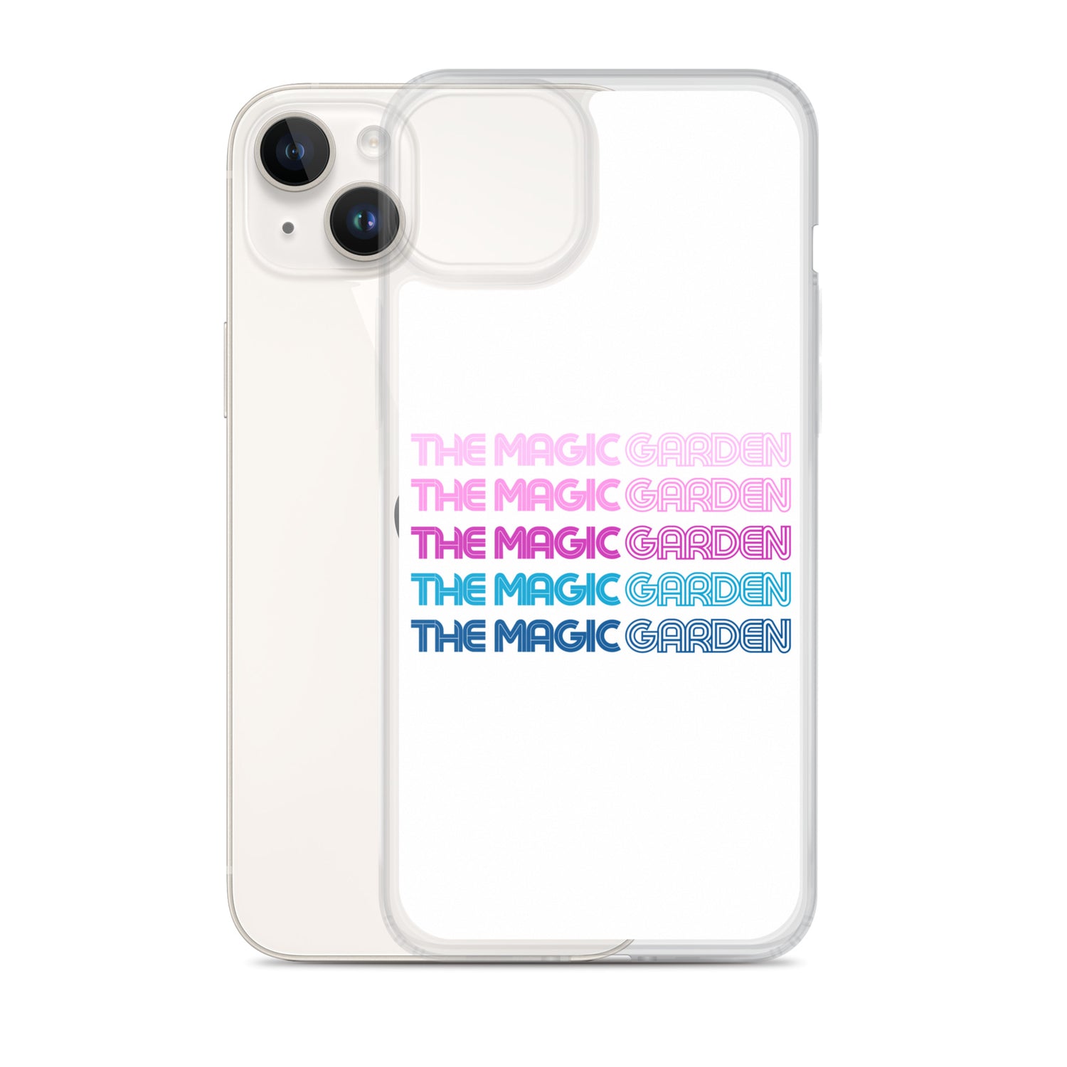 TMG 70s Purple Rainbow iPhone Cover, White