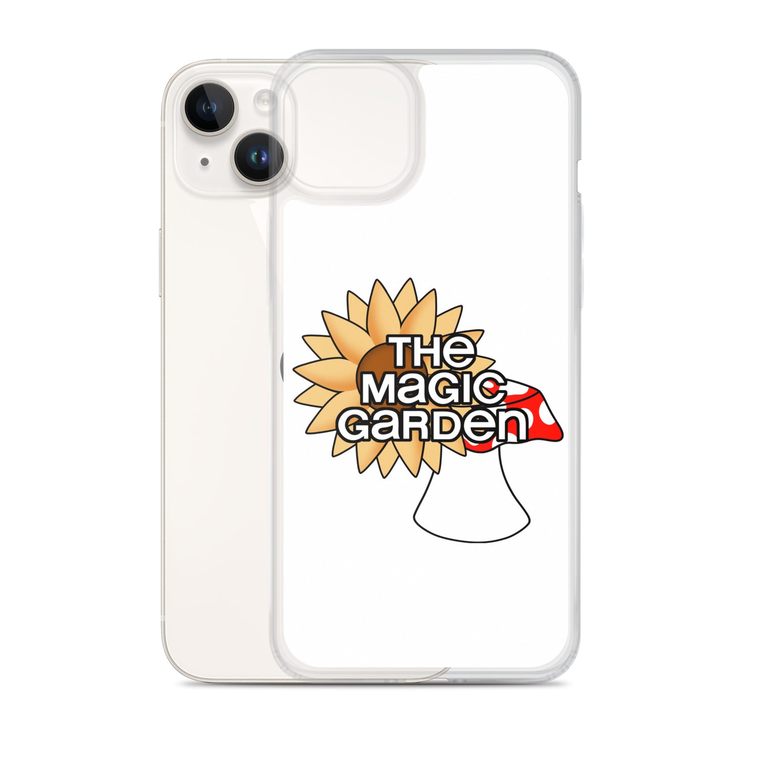 TMG Sunflower & Mushroom iPhone Cover, White