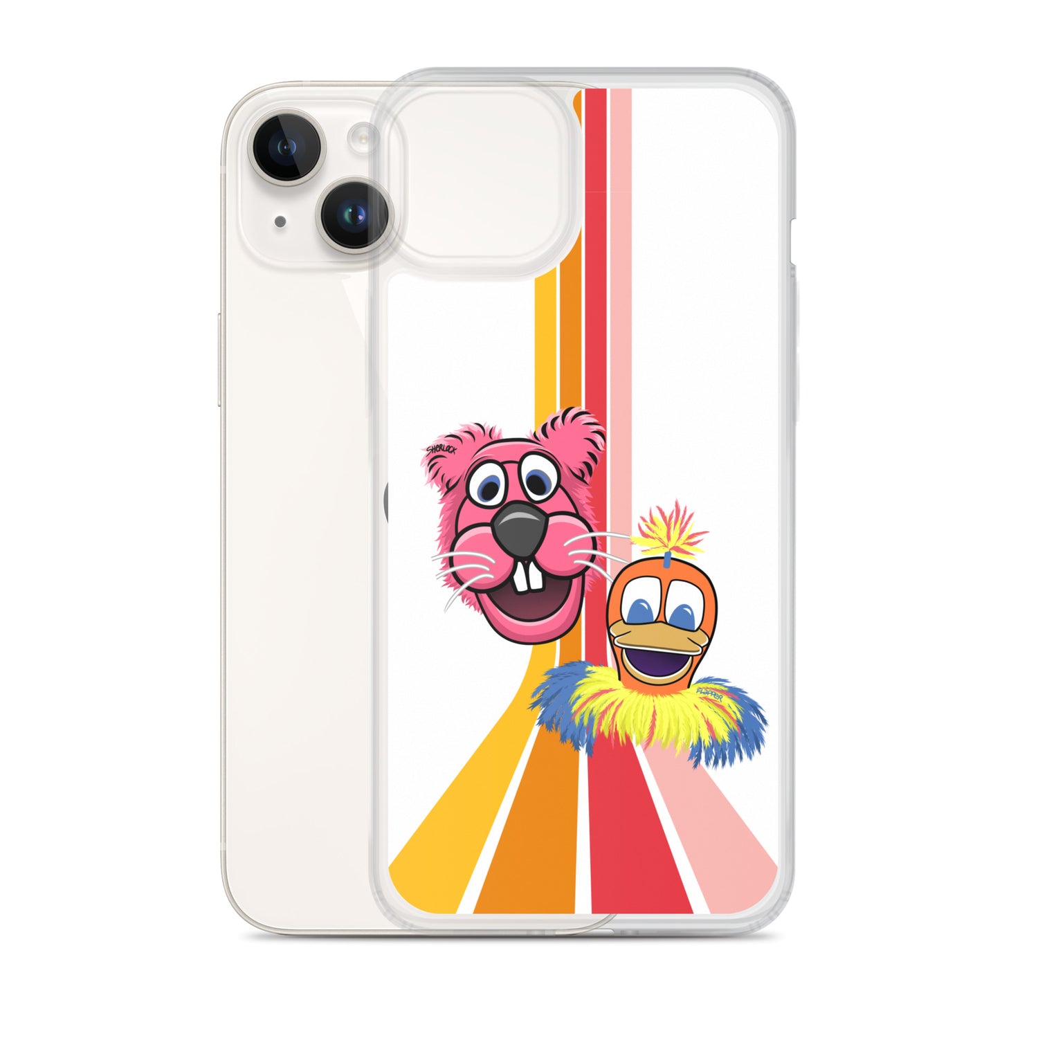 Sherlock & Flapper iPhone Cover, White