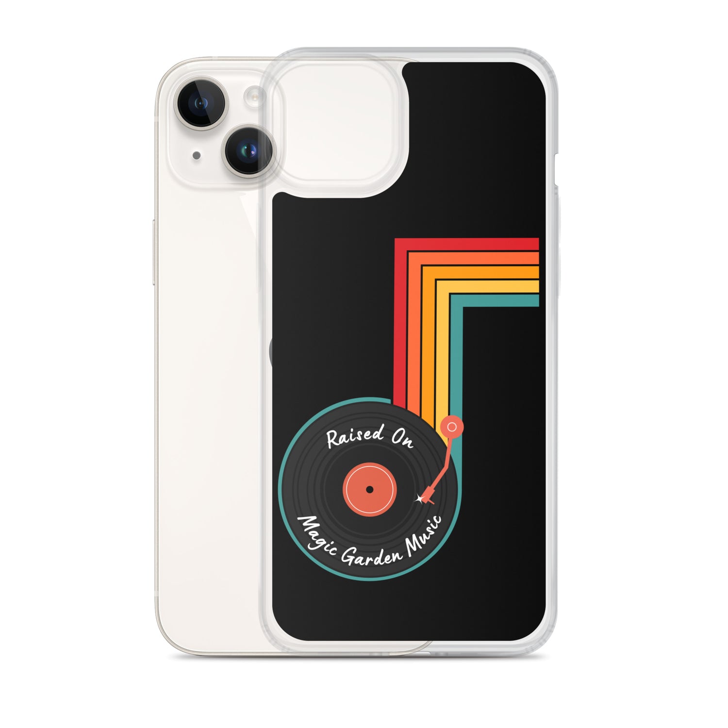 Raised On MG Music iPhone Cover, Black