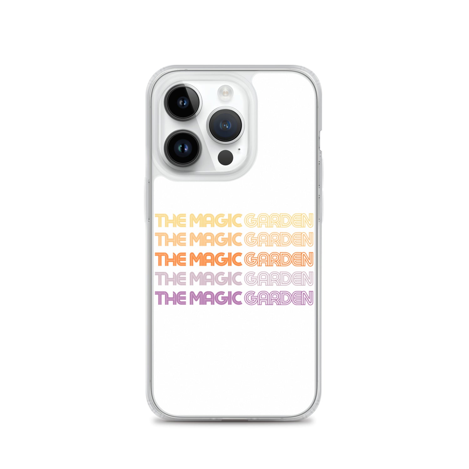 TMG 70s Yellow Rainbow iPhone Cover, White