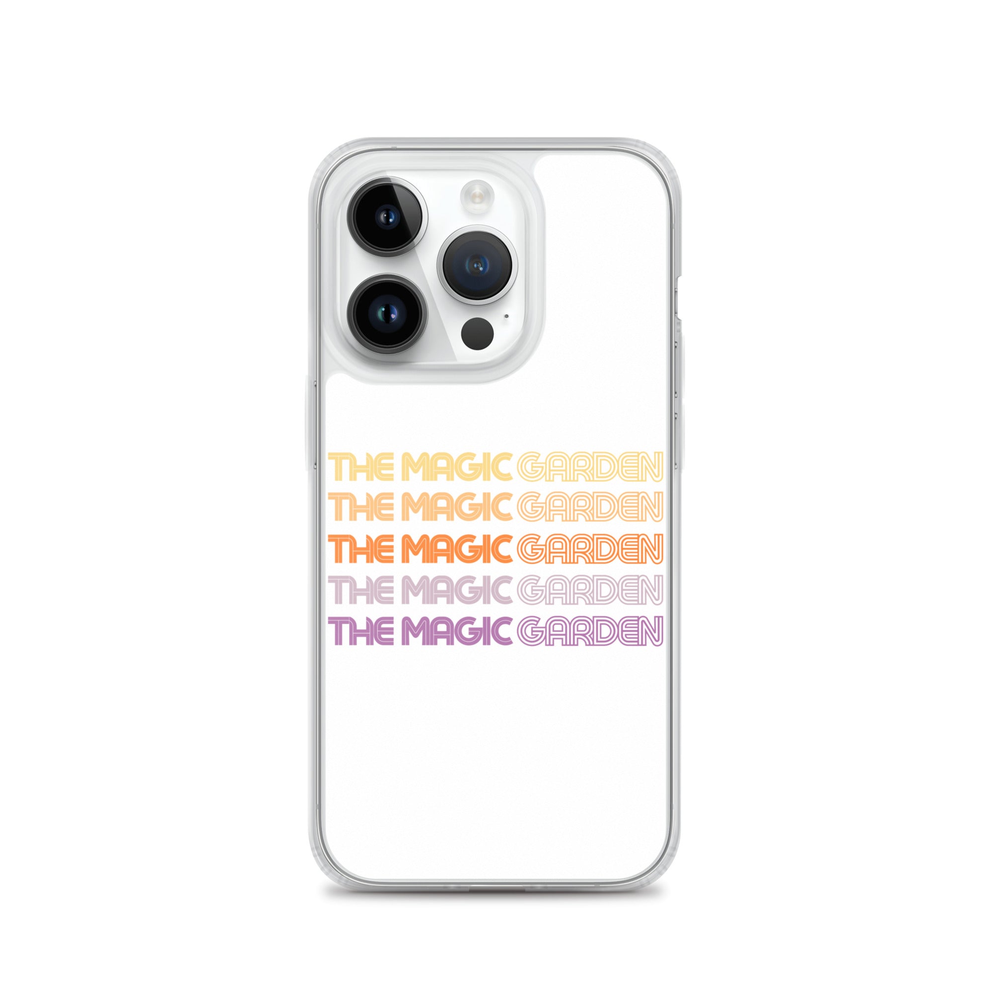 TMG 70s Yellow Rainbow iPhone Cover, White
