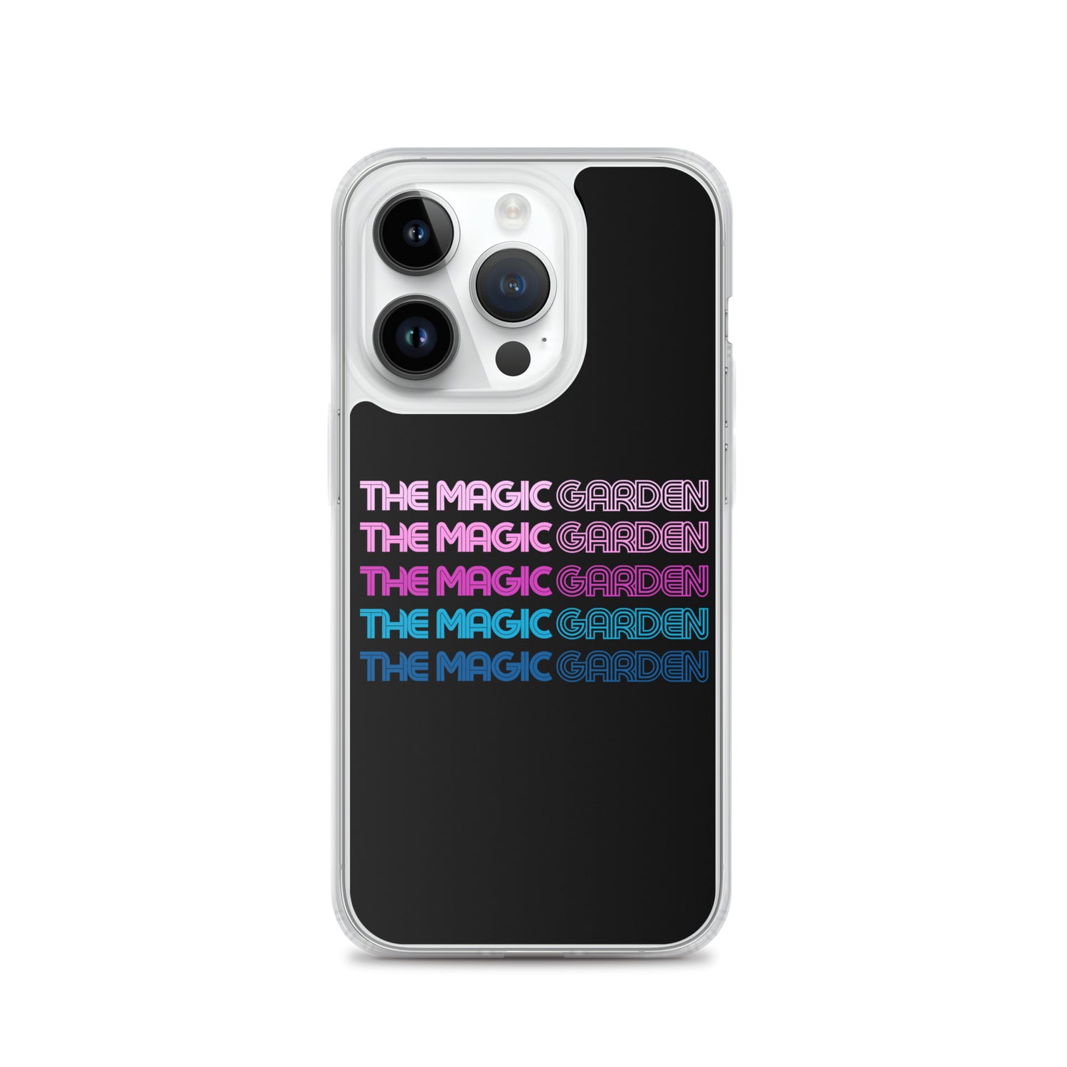 TMG 70s Purple Rainbow iPhone Cover, Black