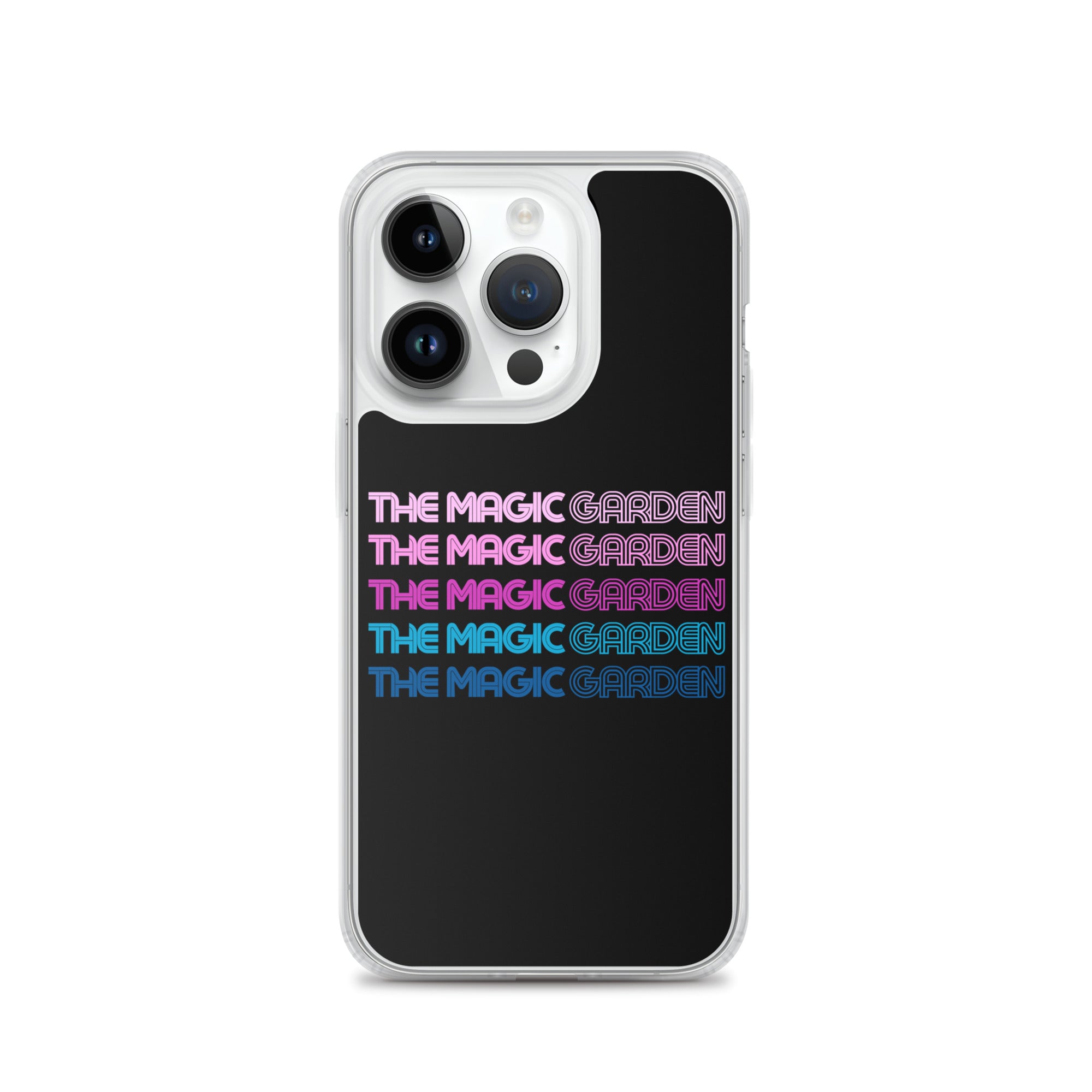 TMG 70s Purple Rainbow iPhone Cover, Black