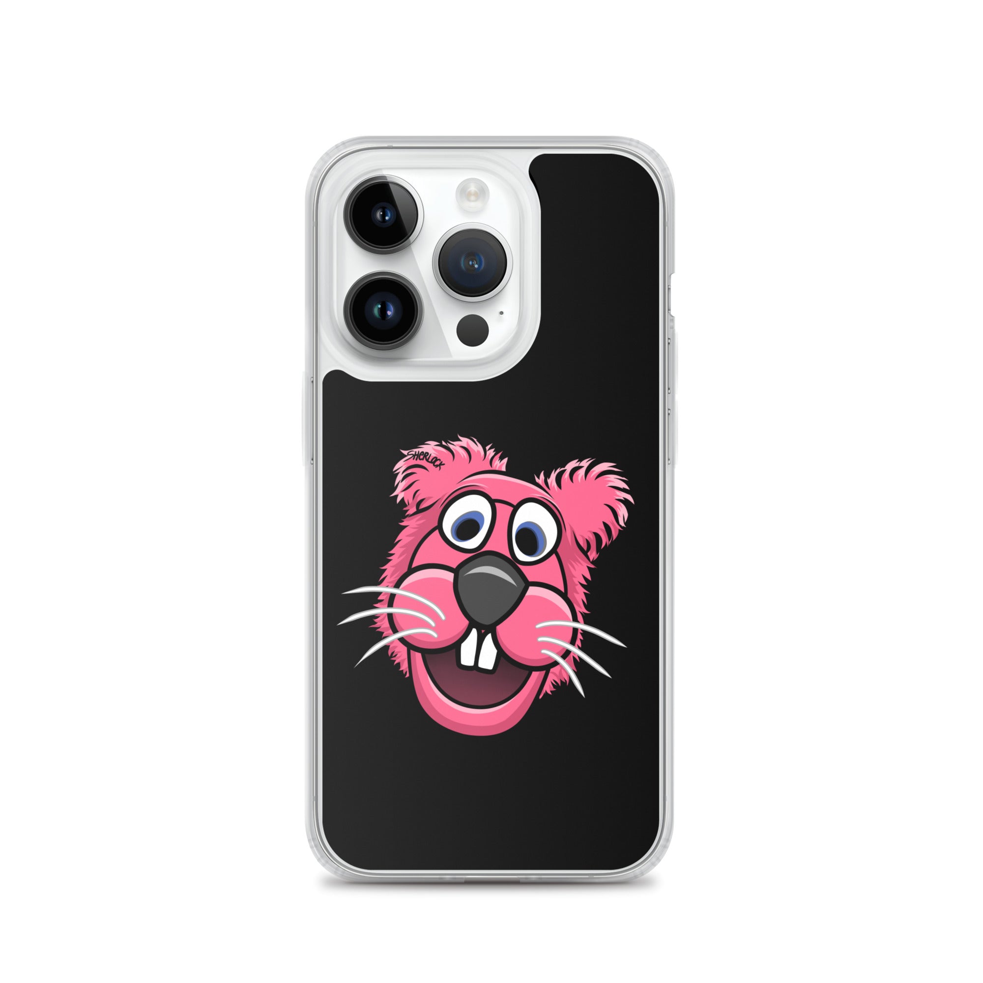 Sherlock The Squirrel iPhone Cover, Black