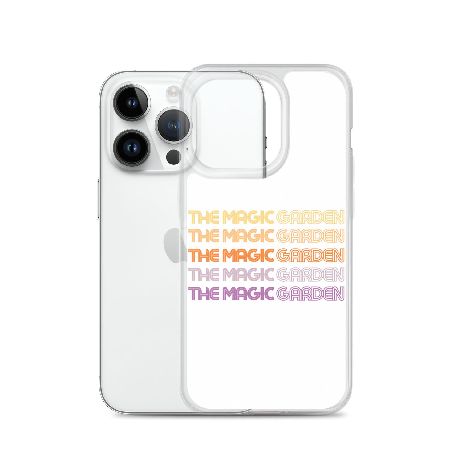 TMG 70s Yellow Rainbow iPhone Cover, White