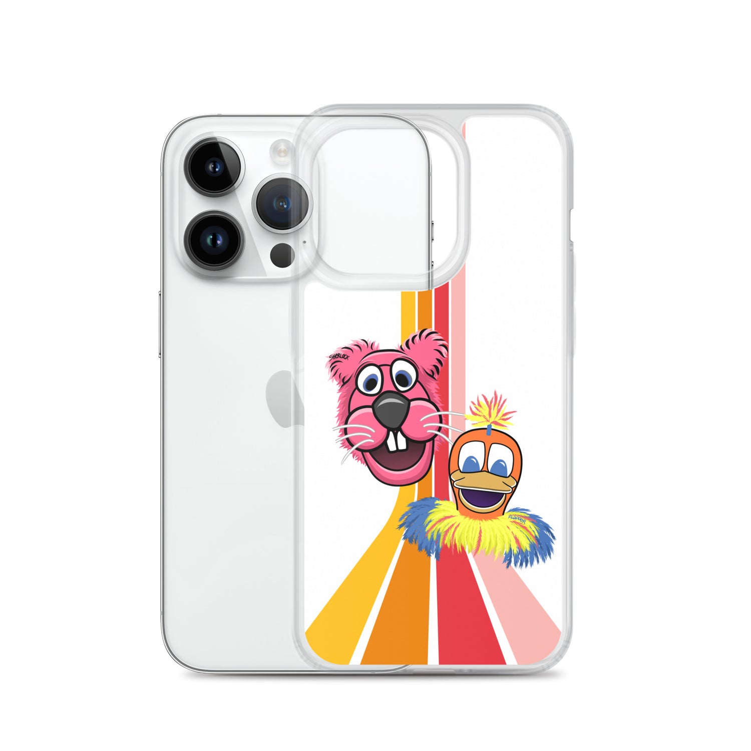 Sherlock & Flapper iPhone Cover, White