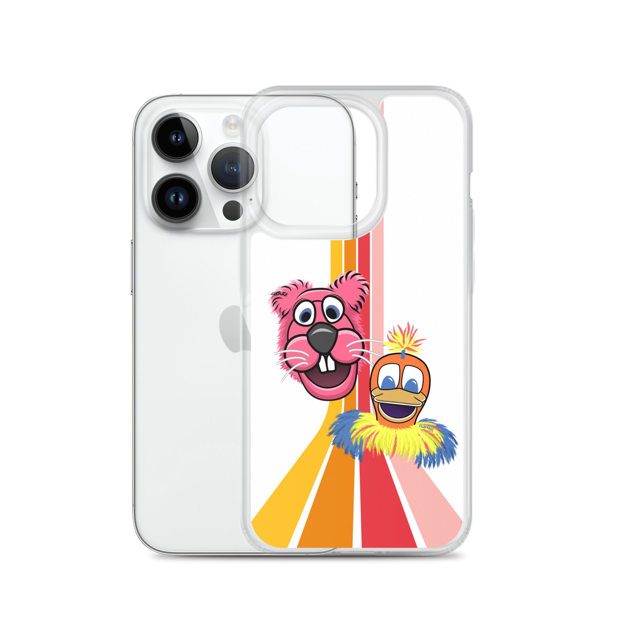 Sherlock & Flapper iPhone Cover, White