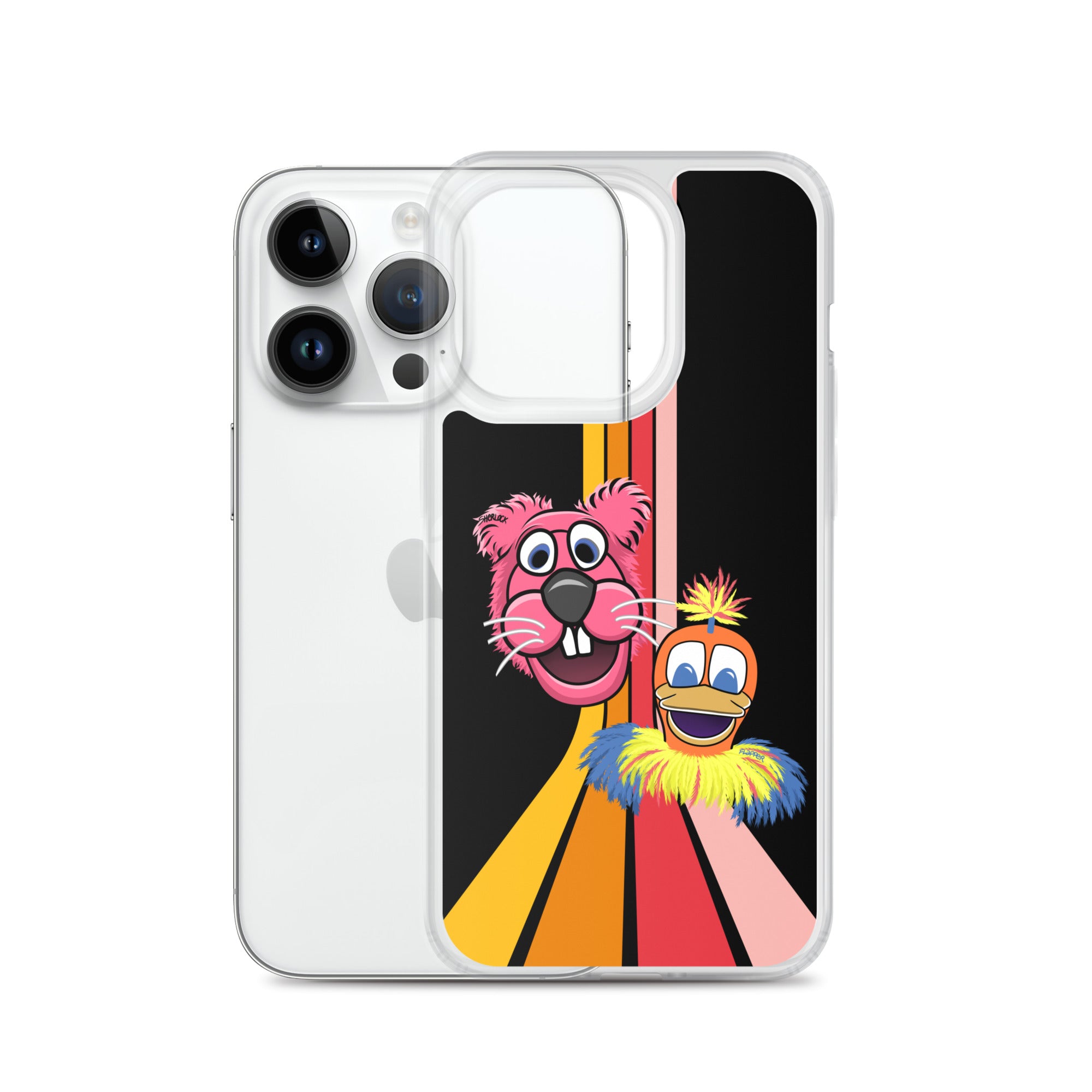 Sherlock & Flapper iPhone Cover, Black