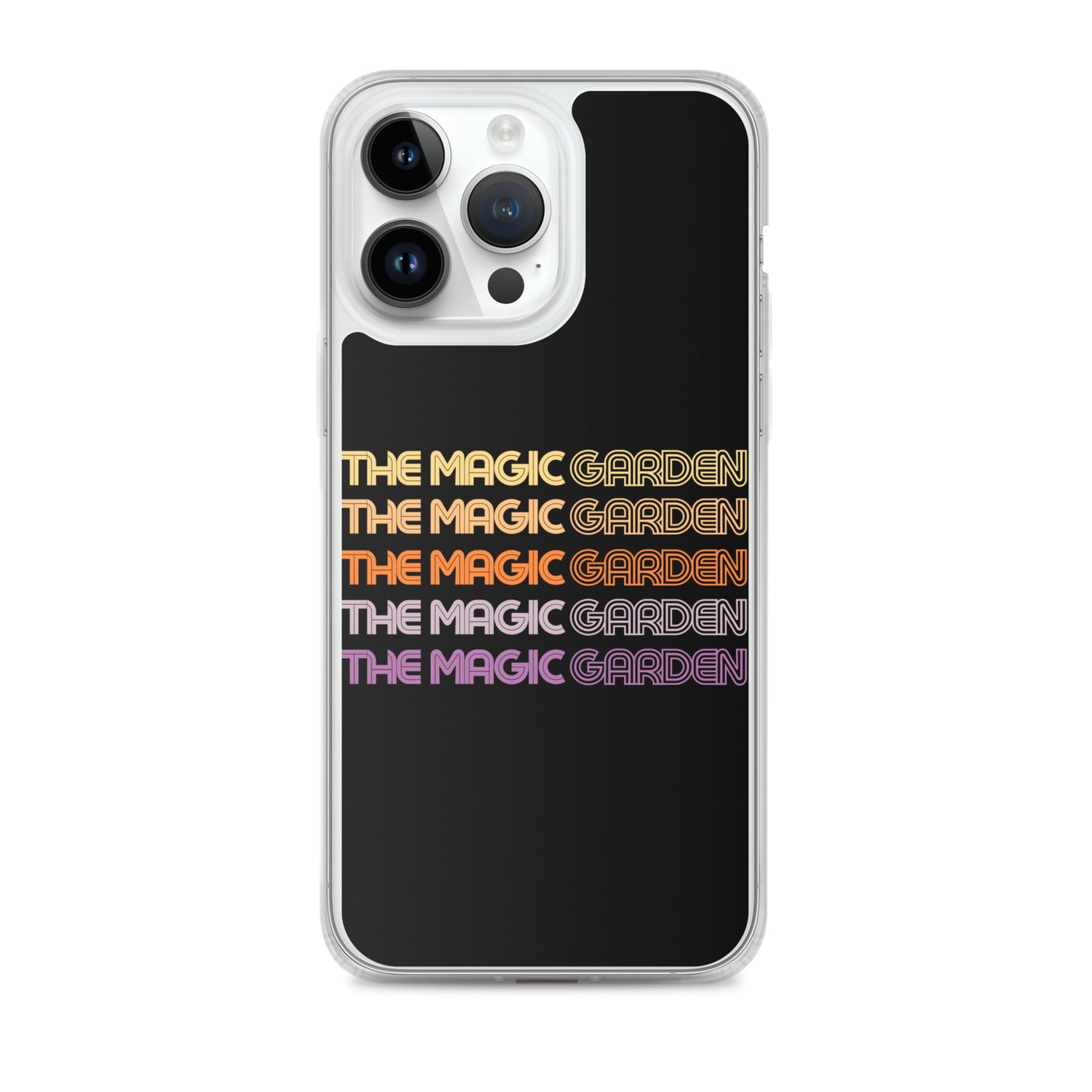 TMG 70s Yellow Rainbow iPhone Cover, Black