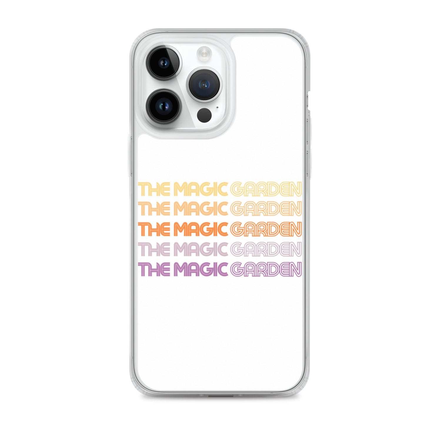 TMG 70s Yellow Rainbow iPhone Cover, White