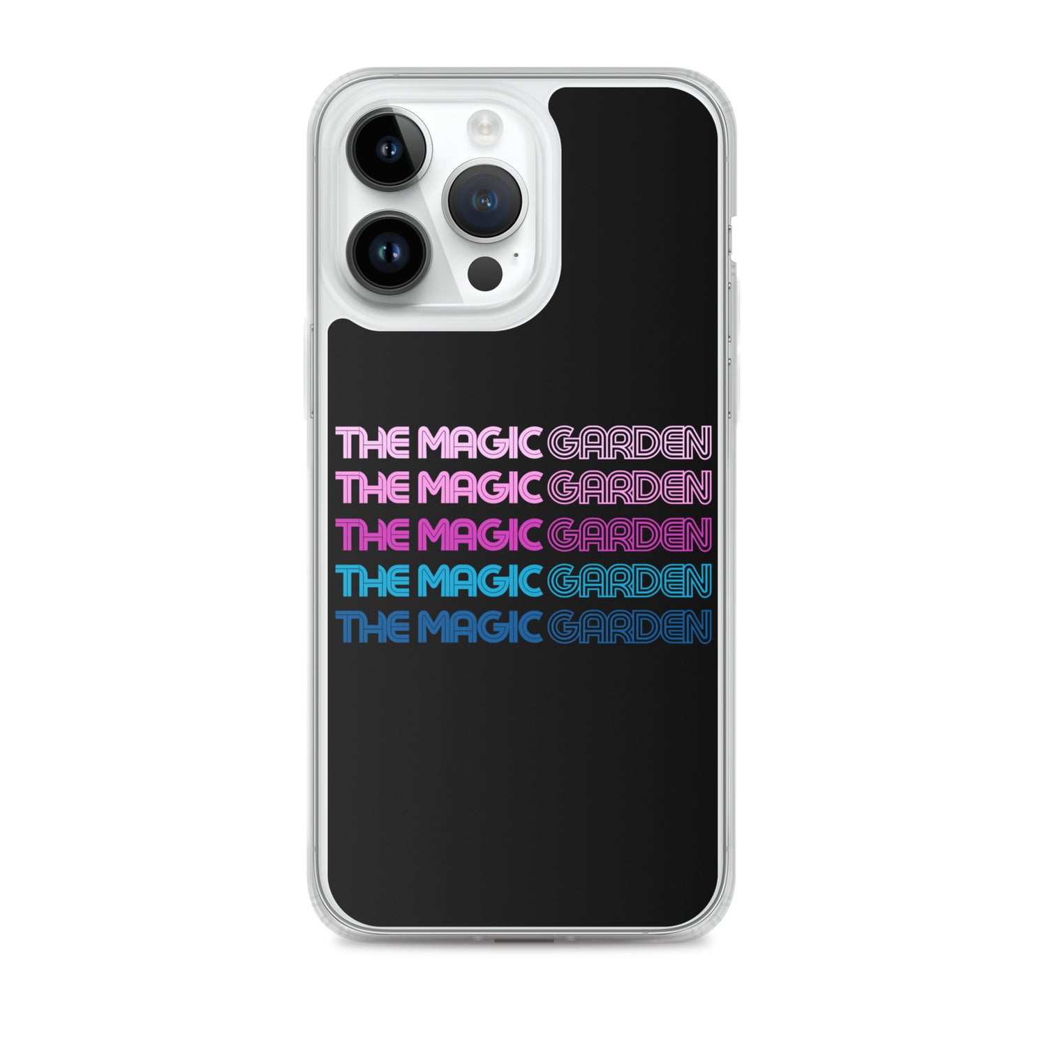 TMG 70s Purple Rainbow iPhone Cover, Black