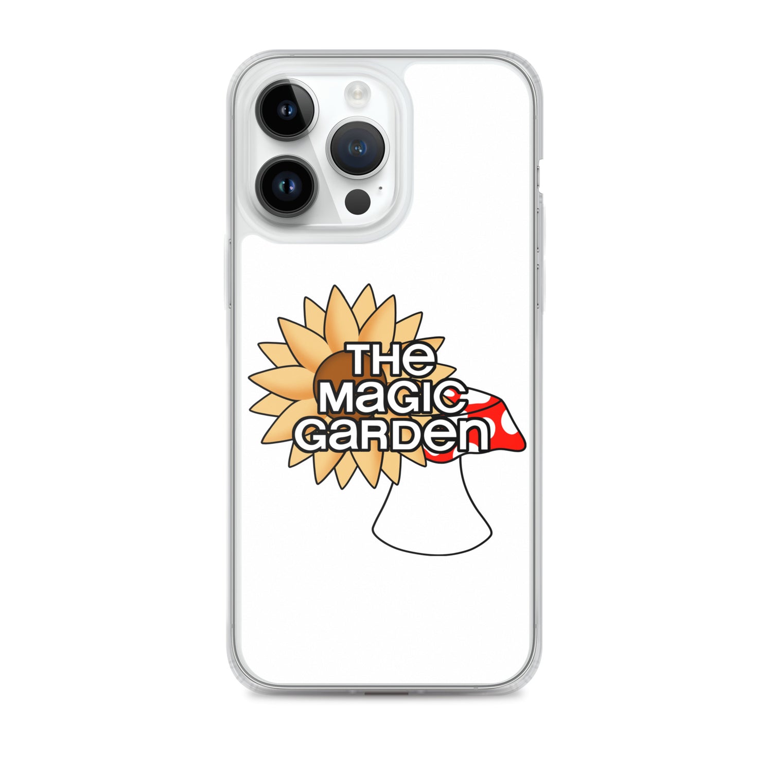 TMG Sunflower & Mushroom iPhone Cover, White