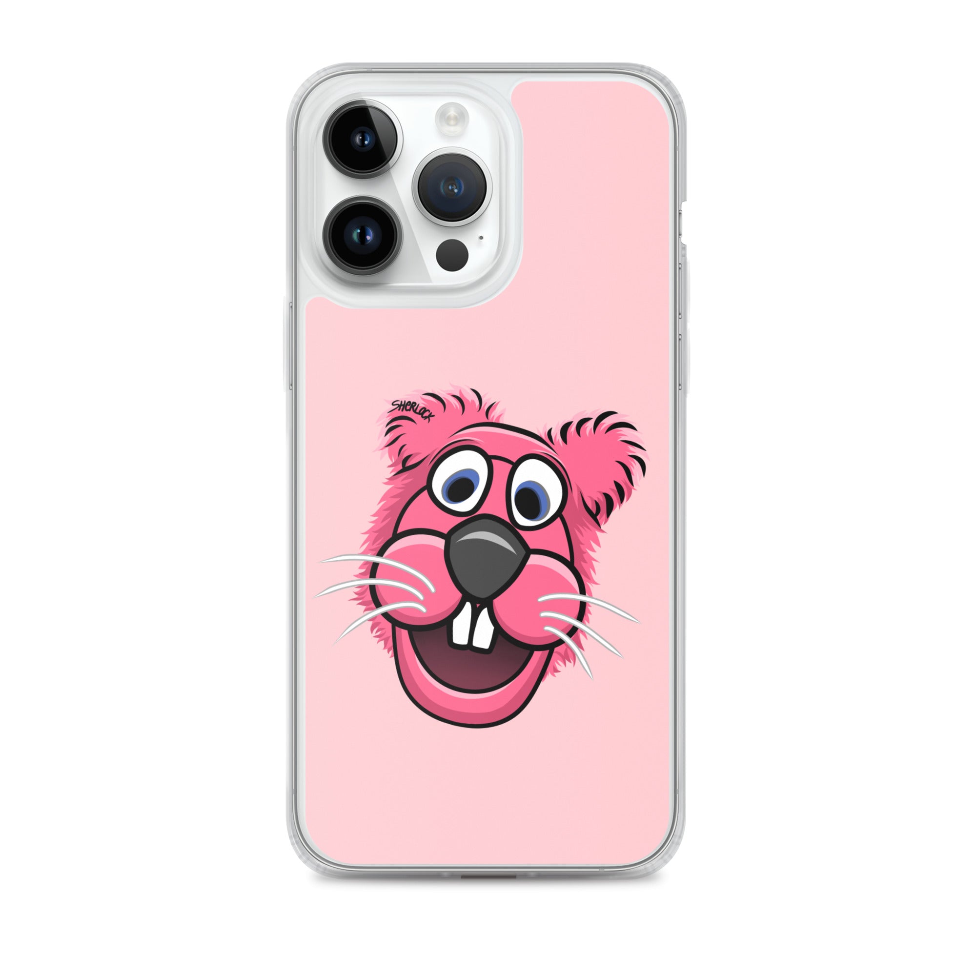 Sherlock The Squirrel iPhone Cover, Pink