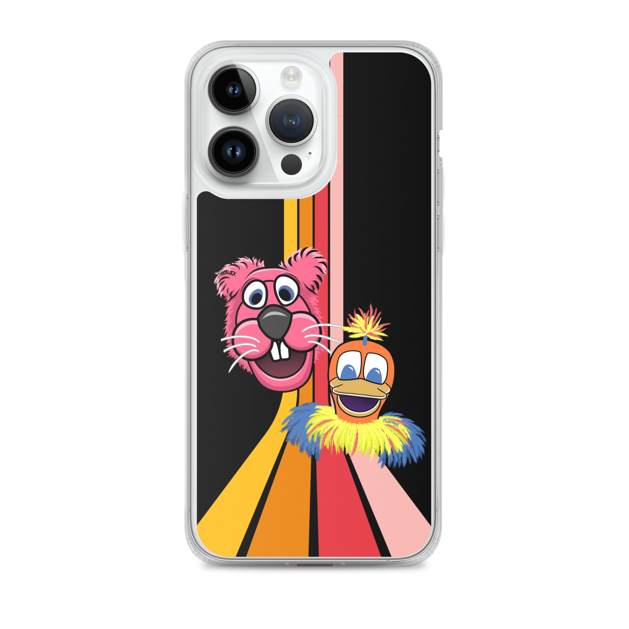 Sherlock & Flapper iPhone Cover, Black