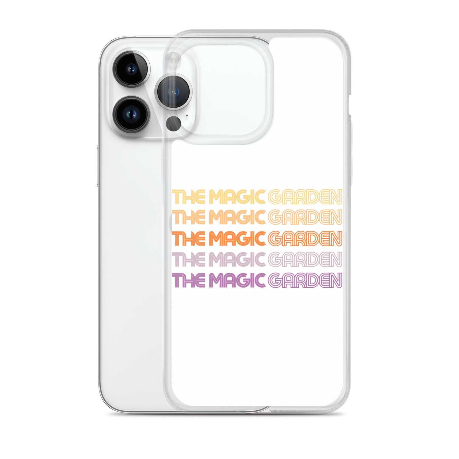 TMG 70s Yellow Rainbow iPhone Cover, White