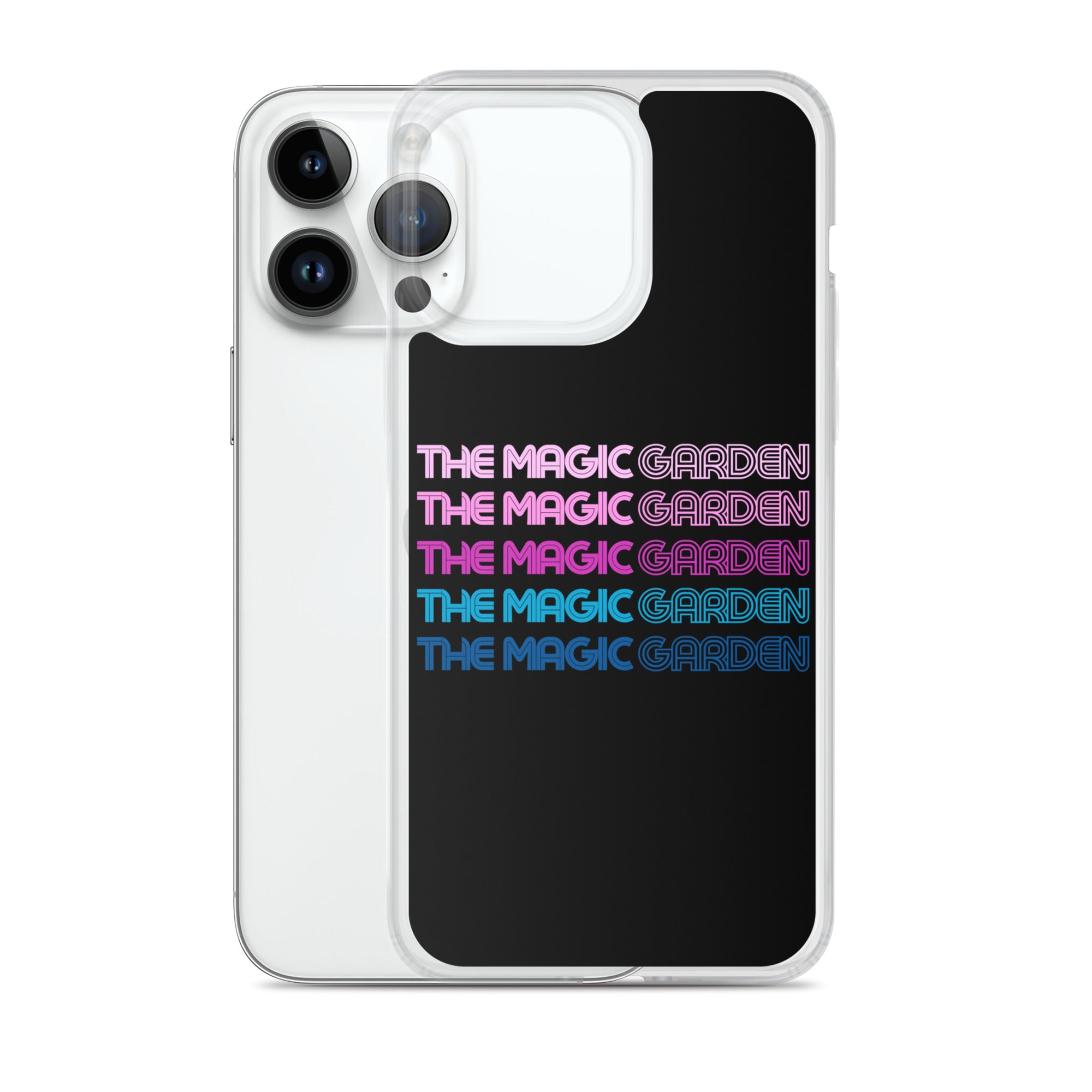 TMG 70s Purple Rainbow iPhone Cover, Black