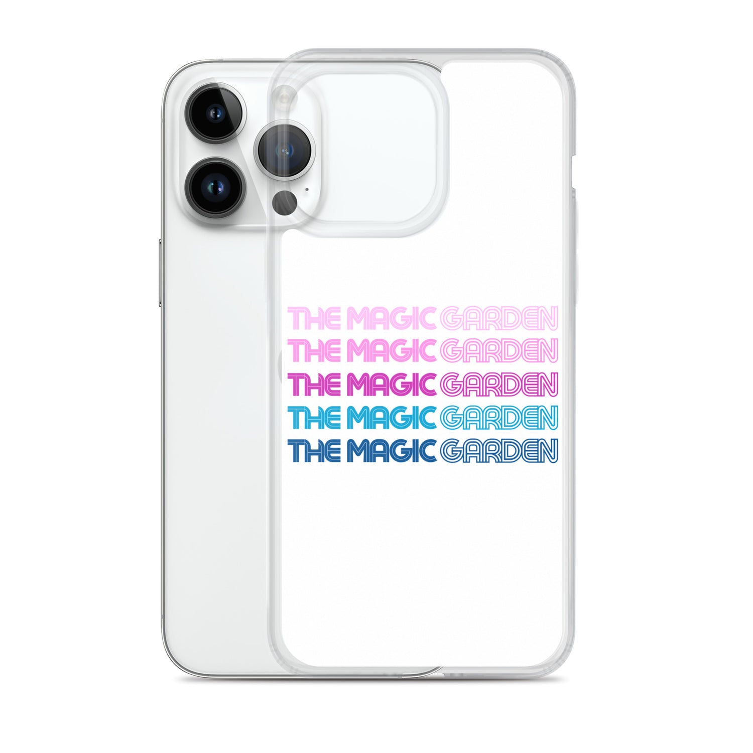 TMG 70s Purple Rainbow iPhone Cover, White