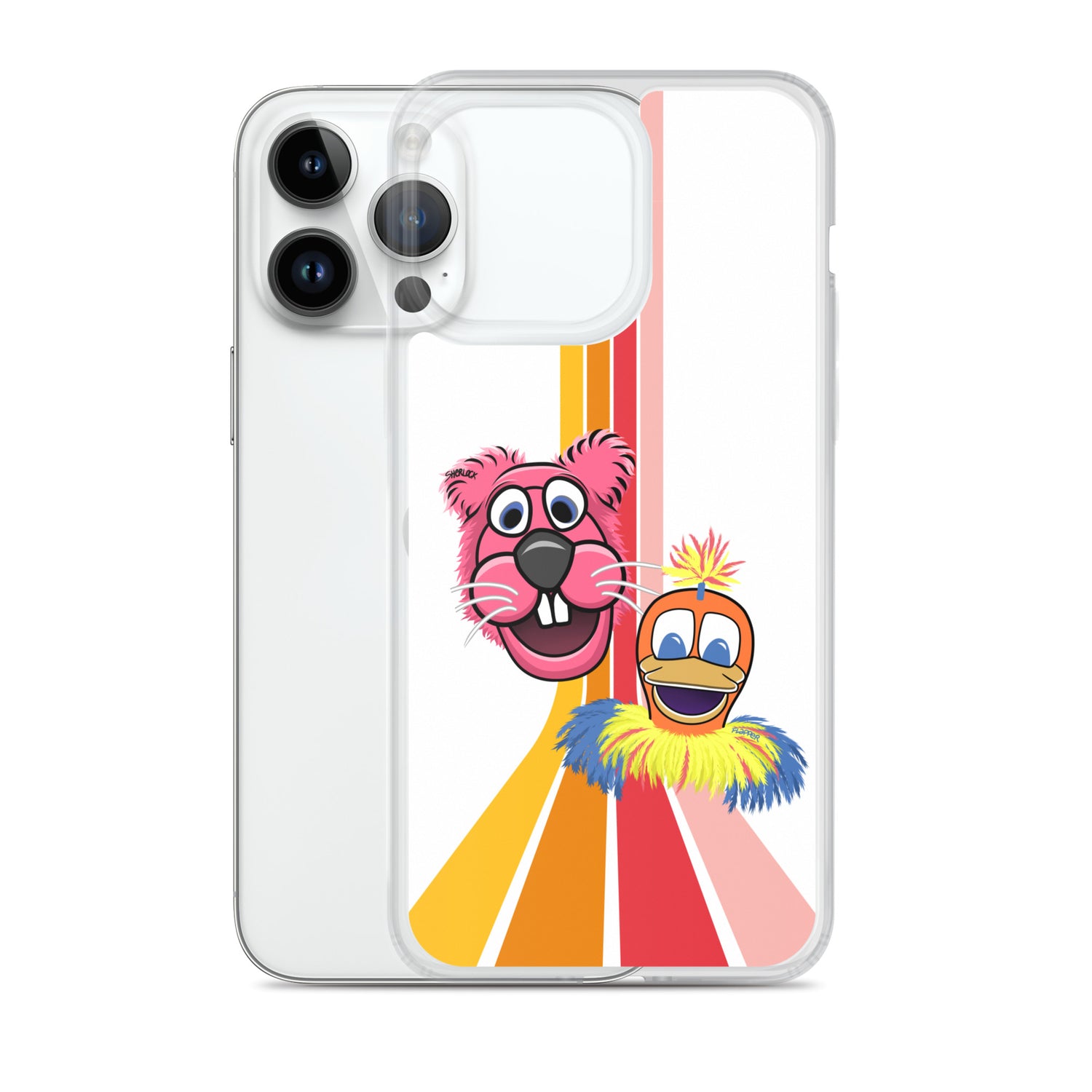 Sherlock & Flapper iPhone Cover, White