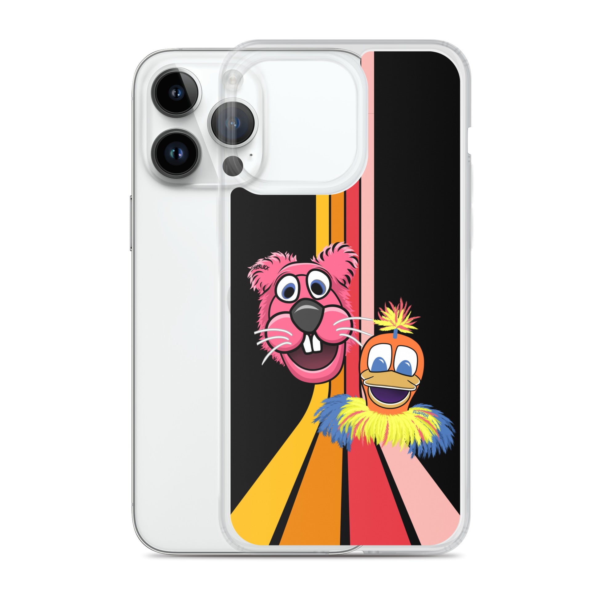 Sherlock & Flapper iPhone Cover, Black