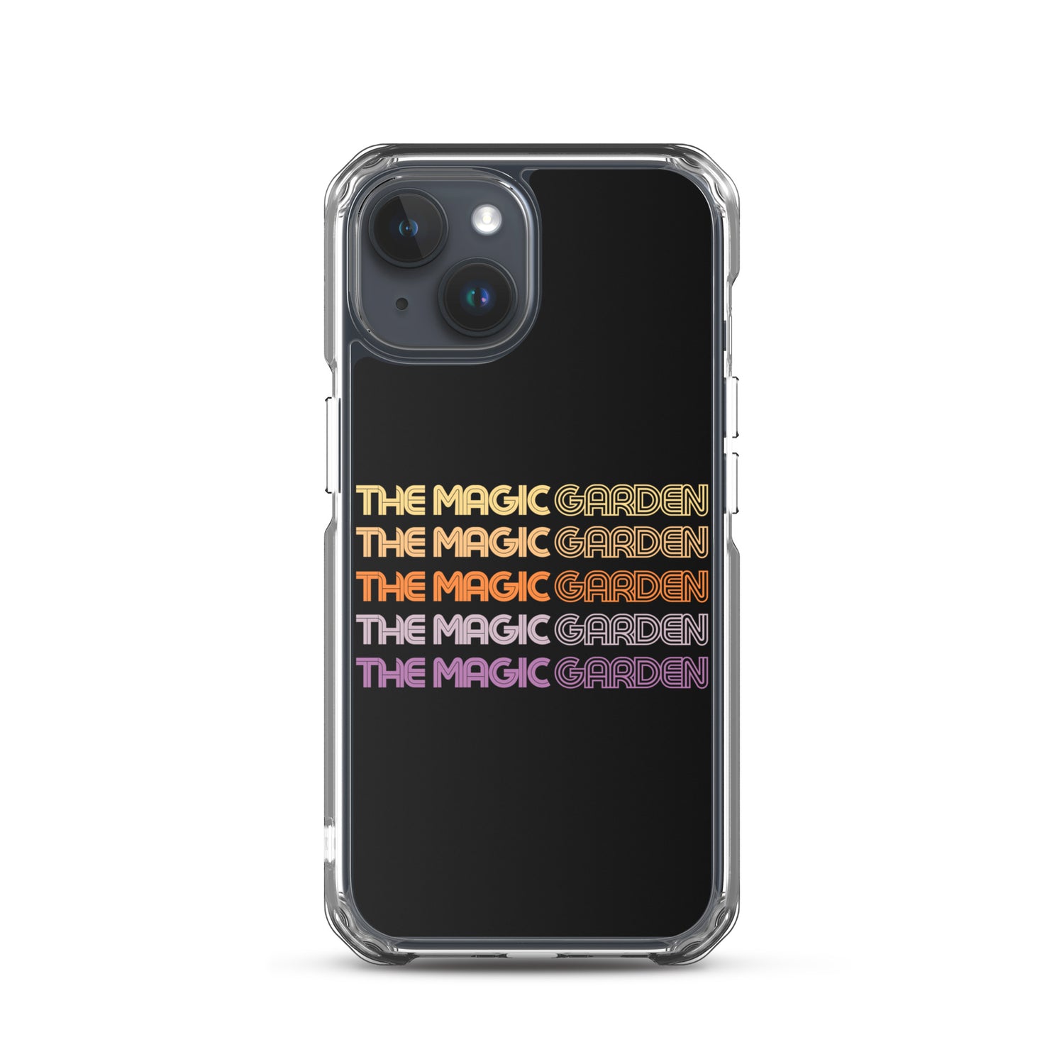 TMG 70s Yellow Rainbow iPhone Cover, Black