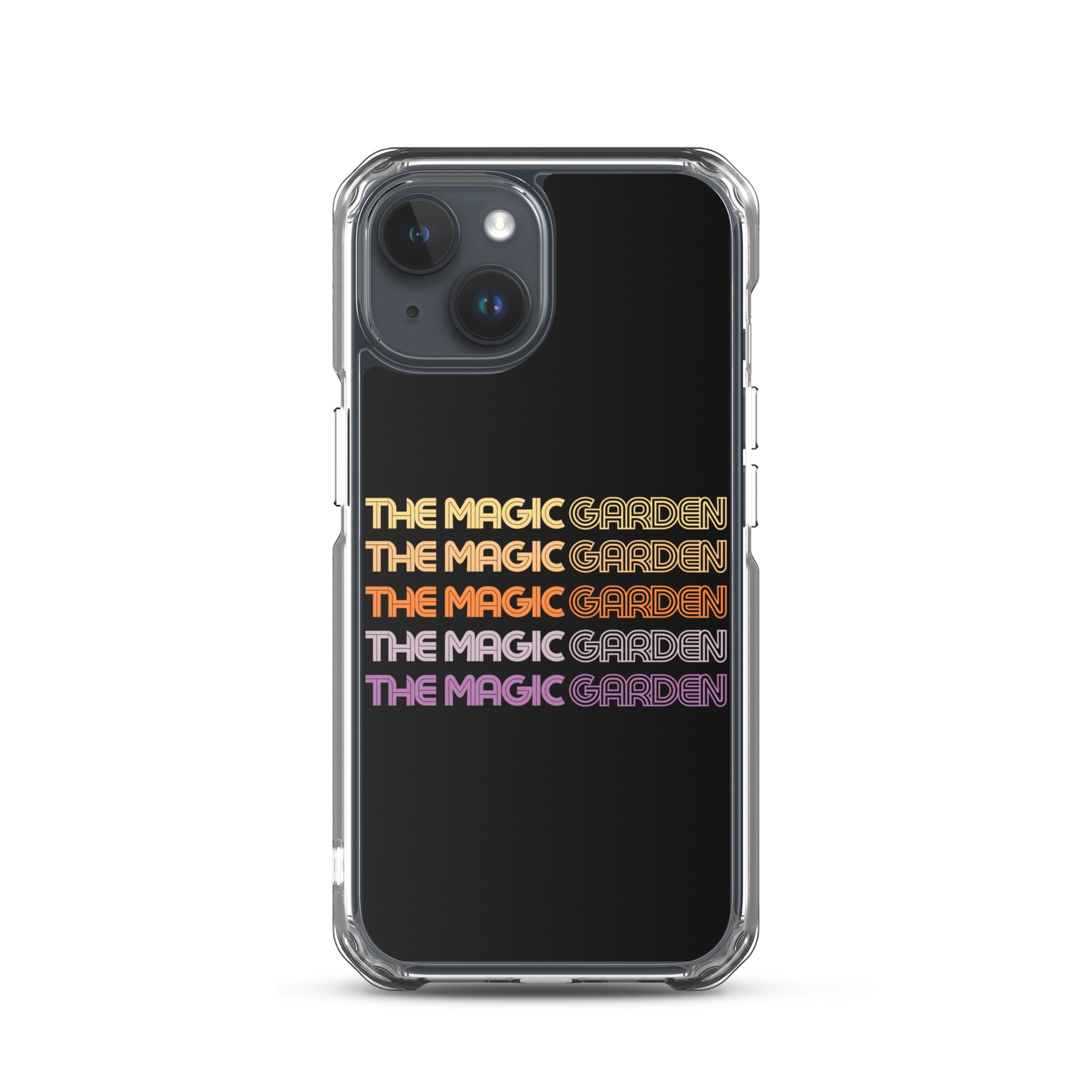 TMG 70s Yellow Rainbow iPhone Cover, Black