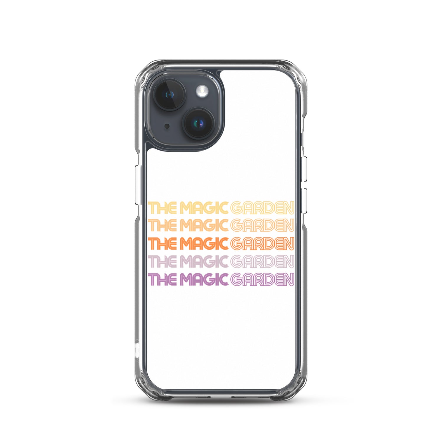 TMG 70s Yellow Rainbow iPhone Cover, White