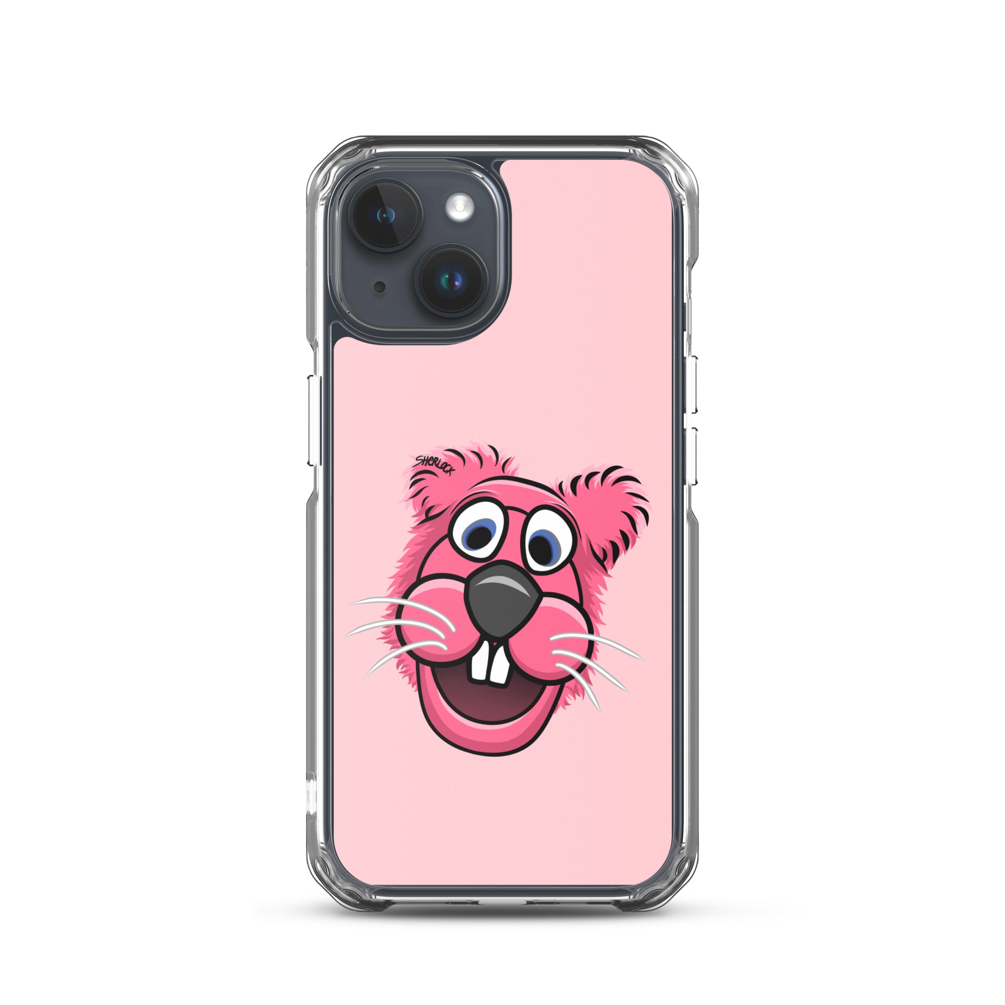 Sherlock The Squirrel iPhone Cover, Pink
