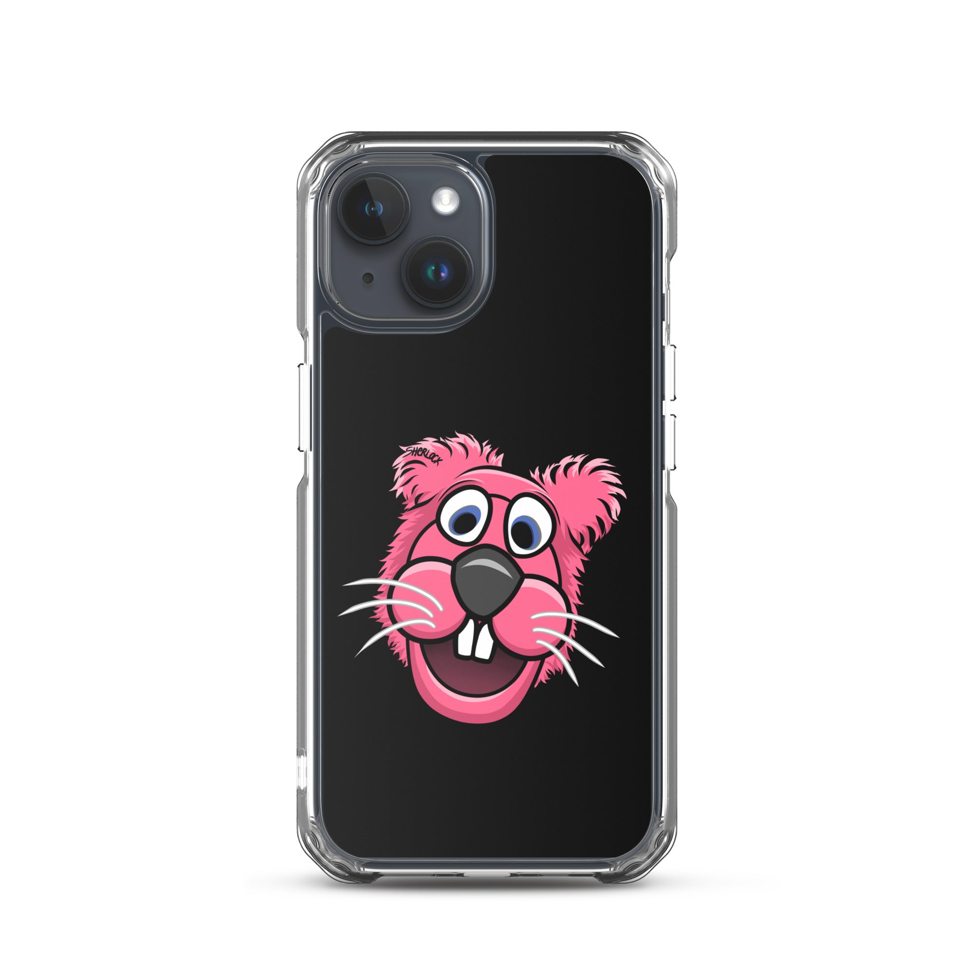 Sherlock The Squirrel iPhone Cover, Black