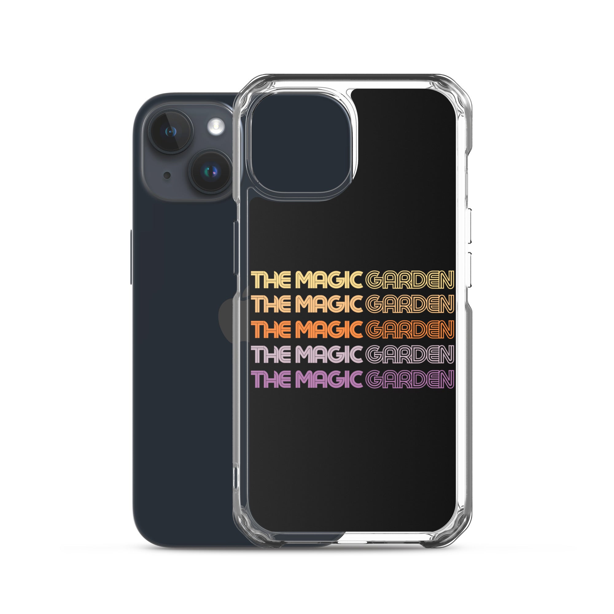 TMG 70s Yellow Rainbow iPhone Cover, Black