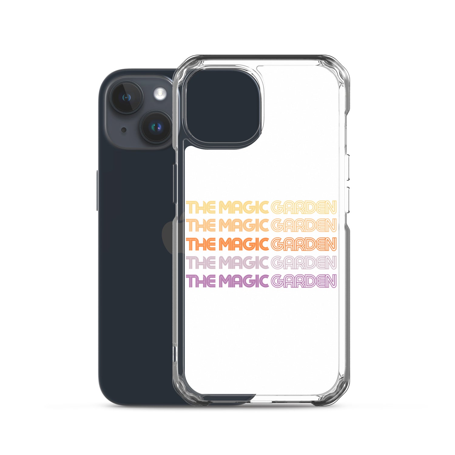 TMG 70s Yellow Rainbow iPhone Cover, White