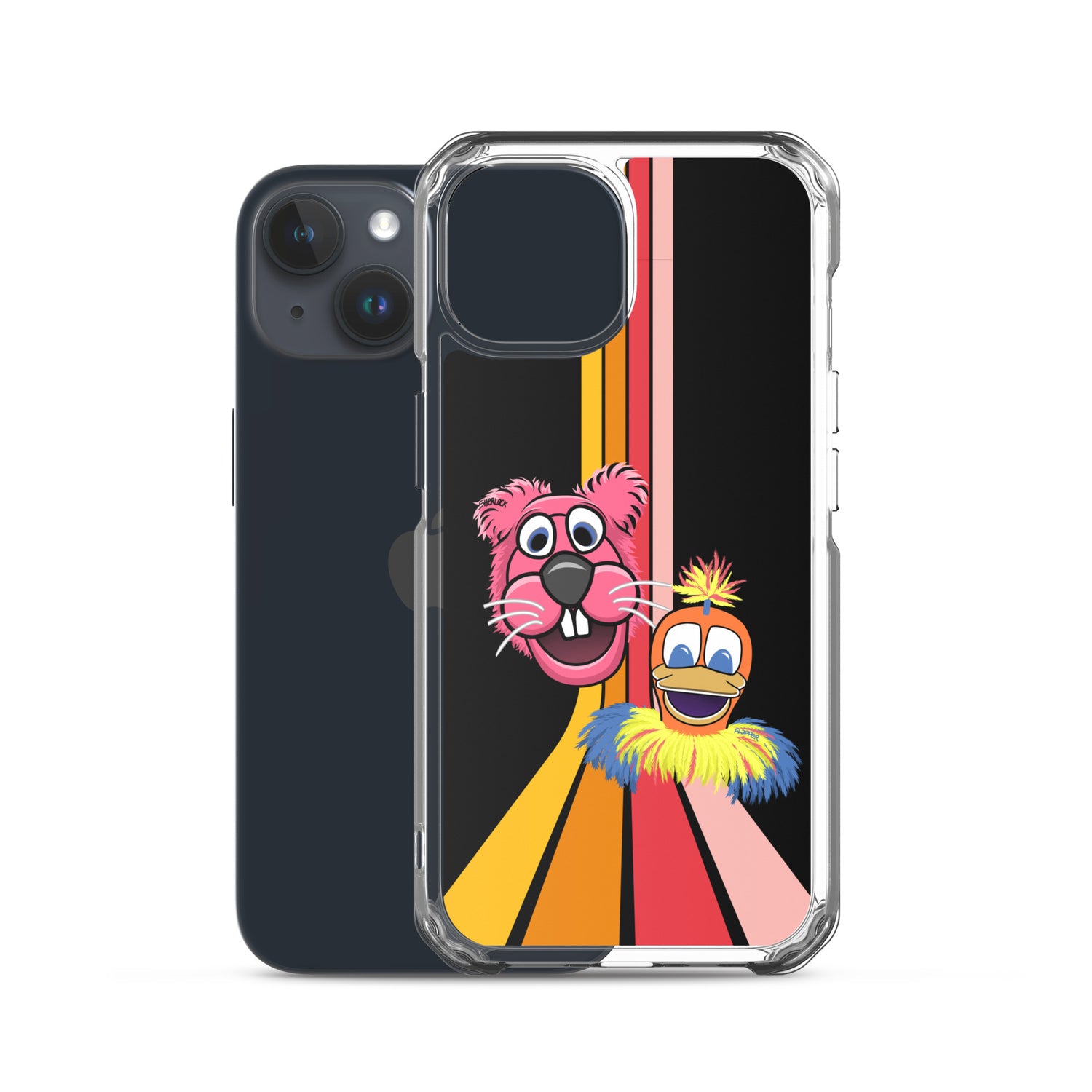 Sherlock & Flapper iPhone Cover, Black