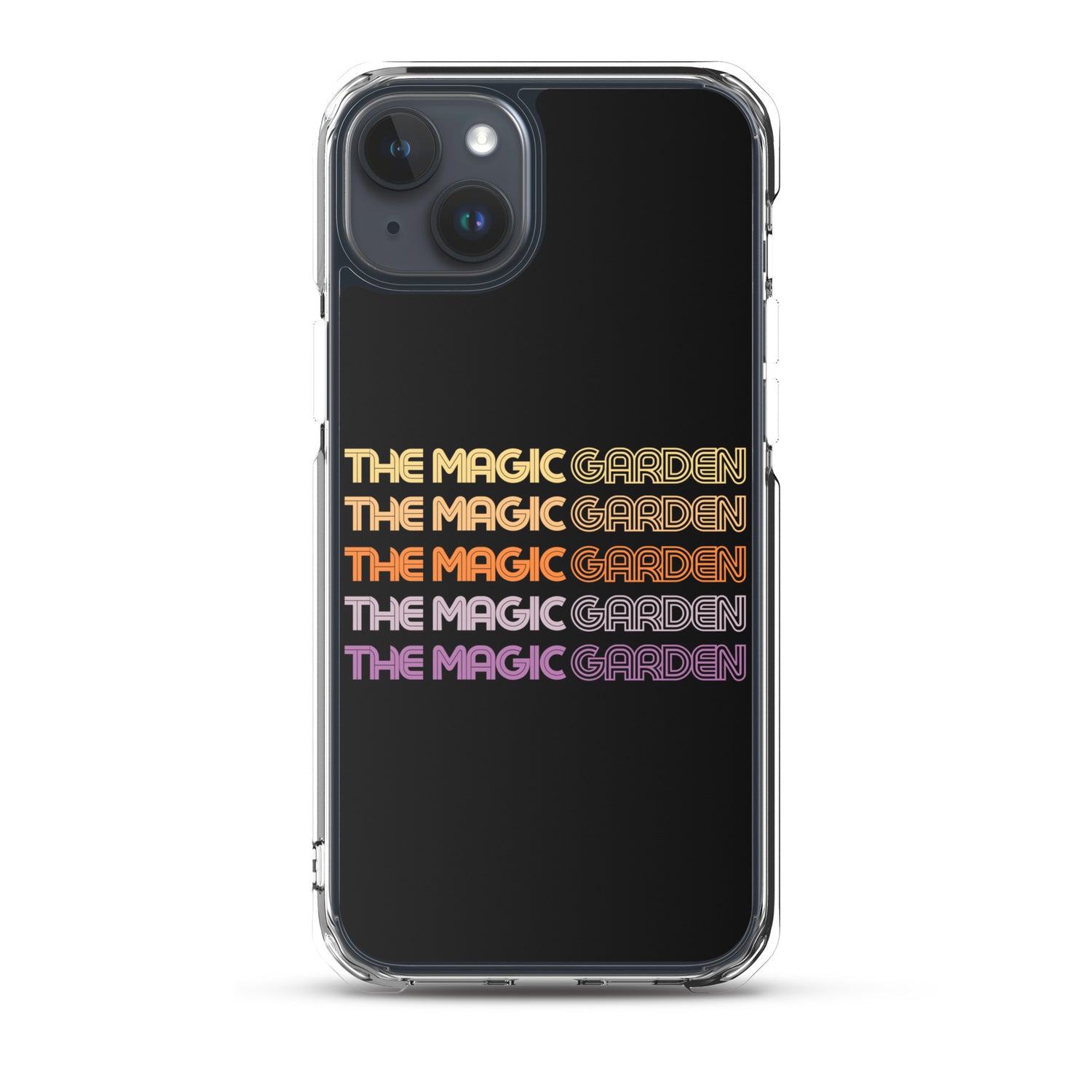 TMG 70s Yellow Rainbow iPhone Cover, Black