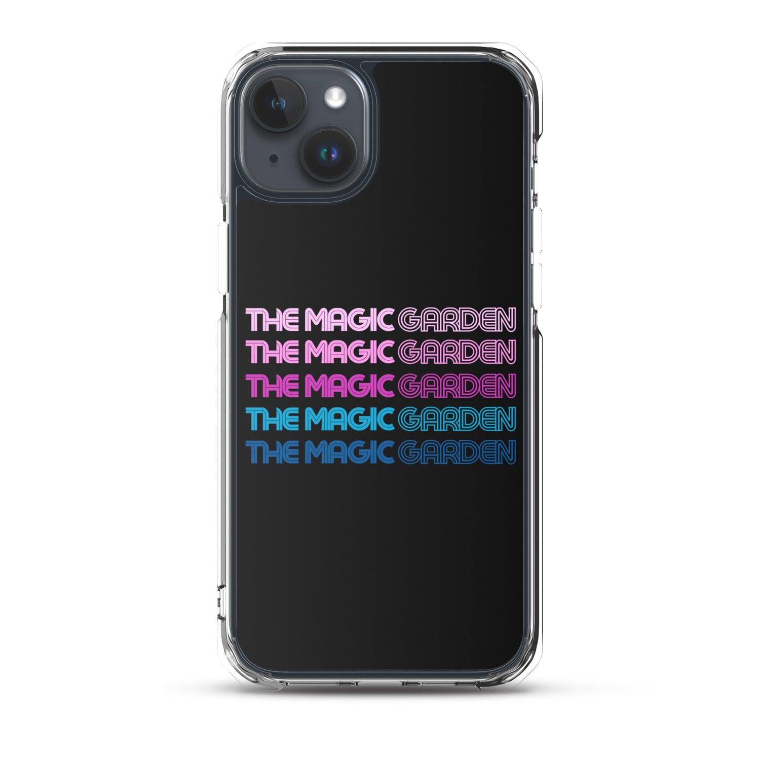 TMG 70s Purple Rainbow iPhone Cover, Black