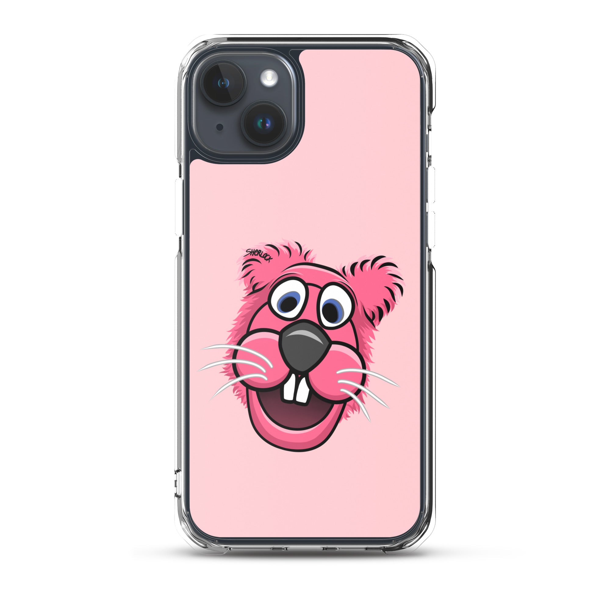 Sherlock The Squirrel iPhone Cover, Pink