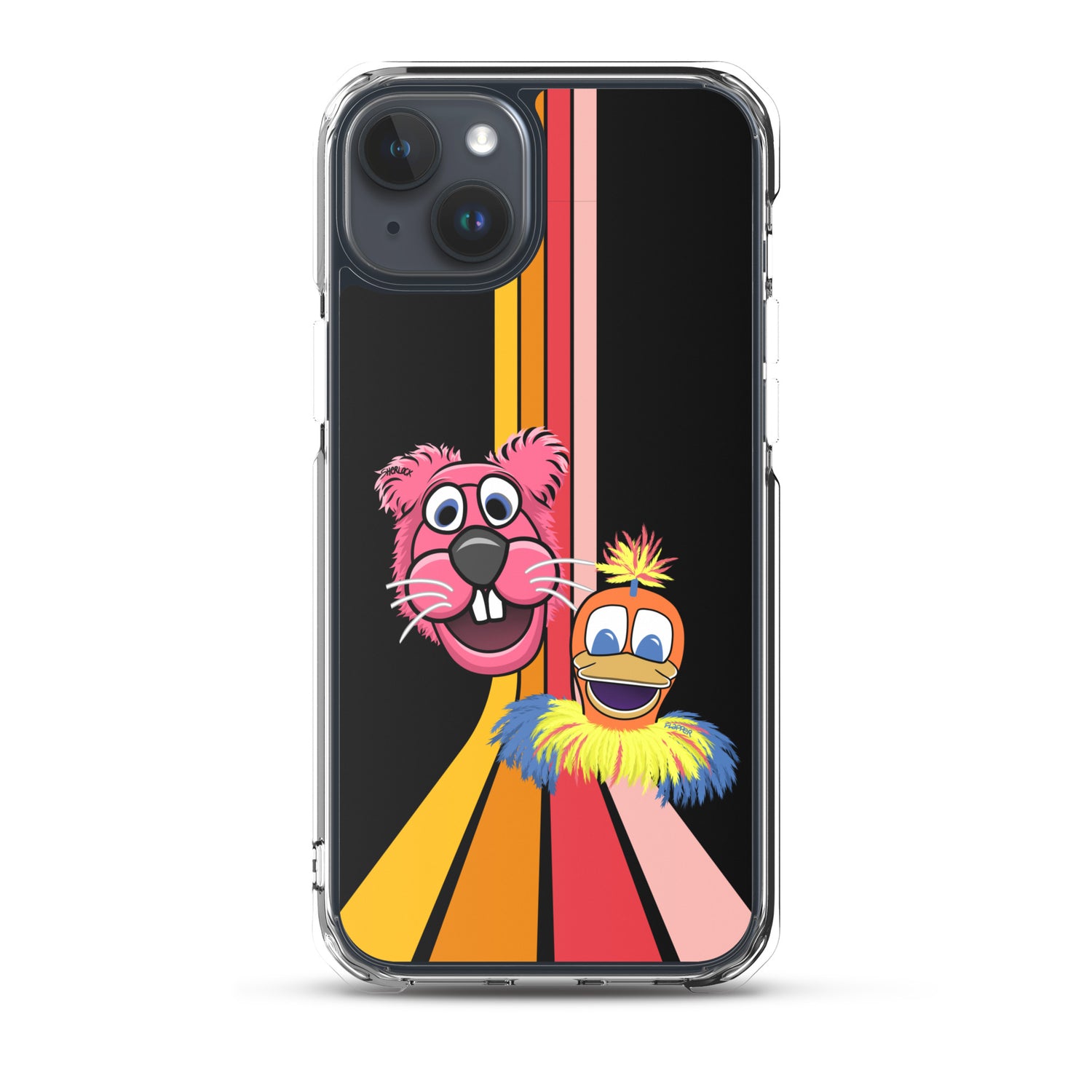 Sherlock & Flapper iPhone Cover, Black